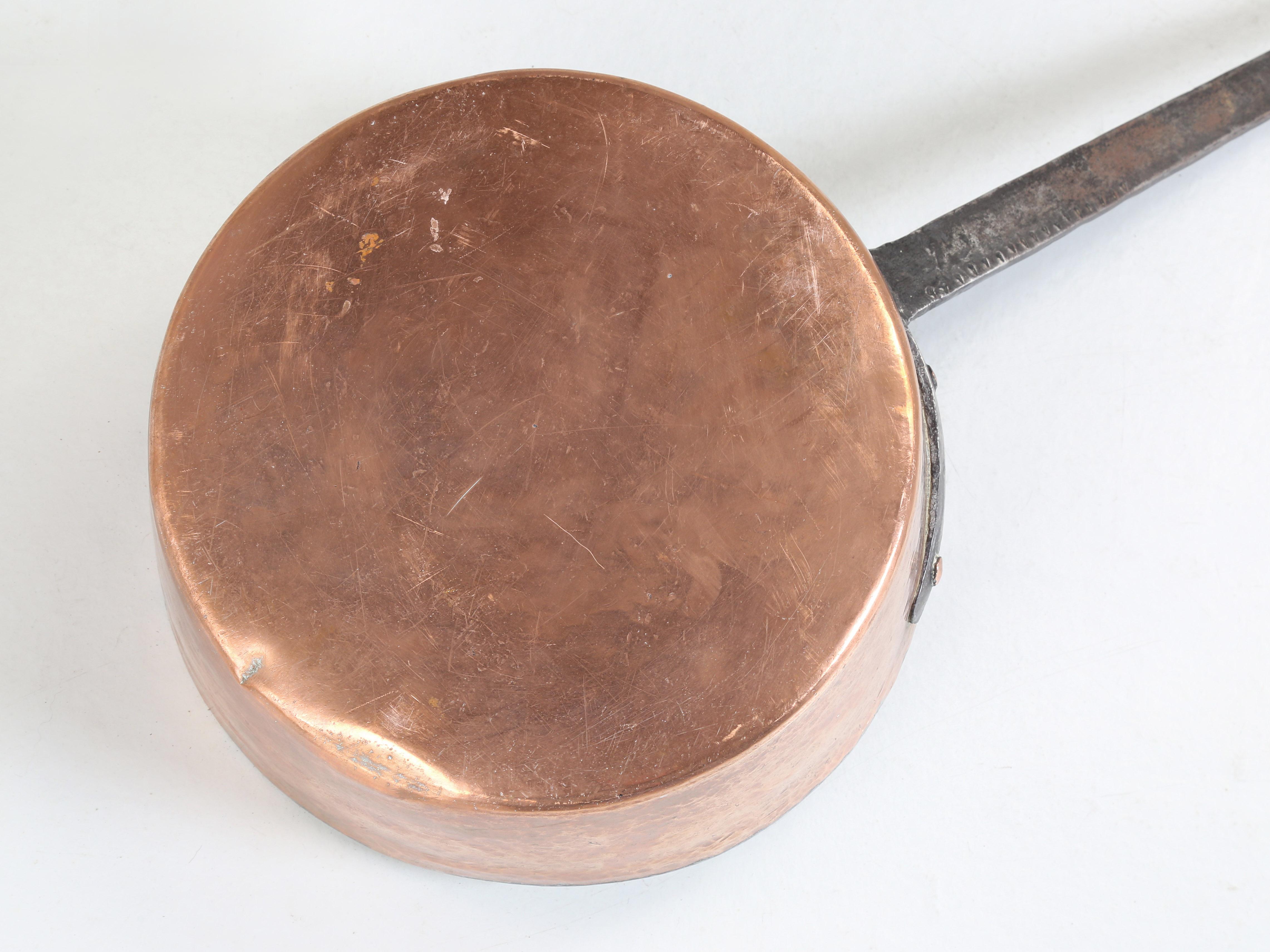 Antique set di (5) pentole francesi graduate in rame del 1800 In condizioni buone a Chicago, IL