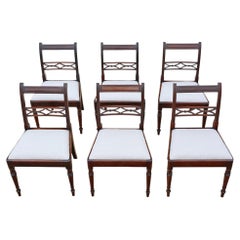 Antique Set of 6 c.1800 Georgian Mahogany Dining Chairs – Fine Quality