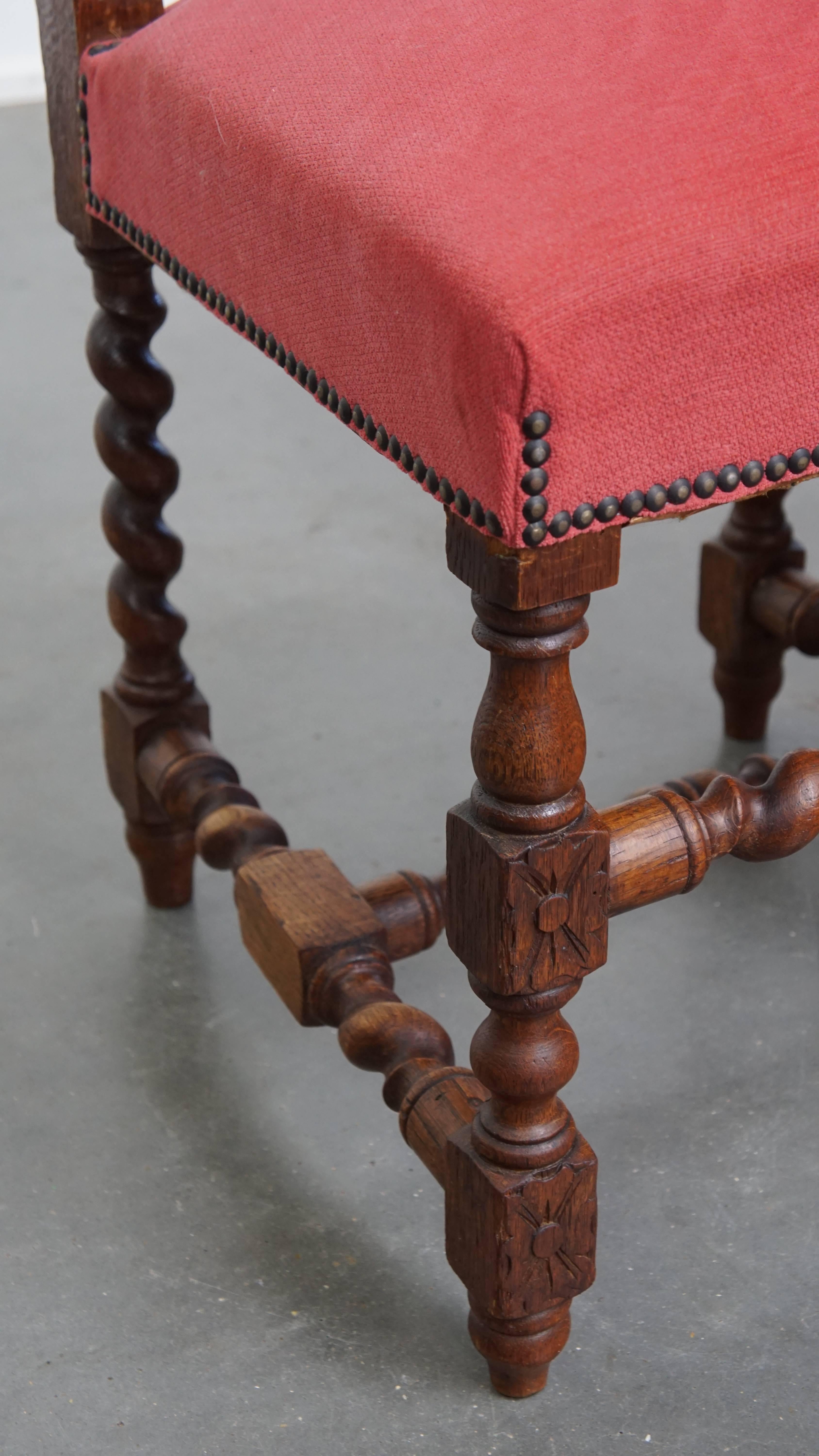 Antique Set of 6 Dutch Dining Chairs For Sale 4