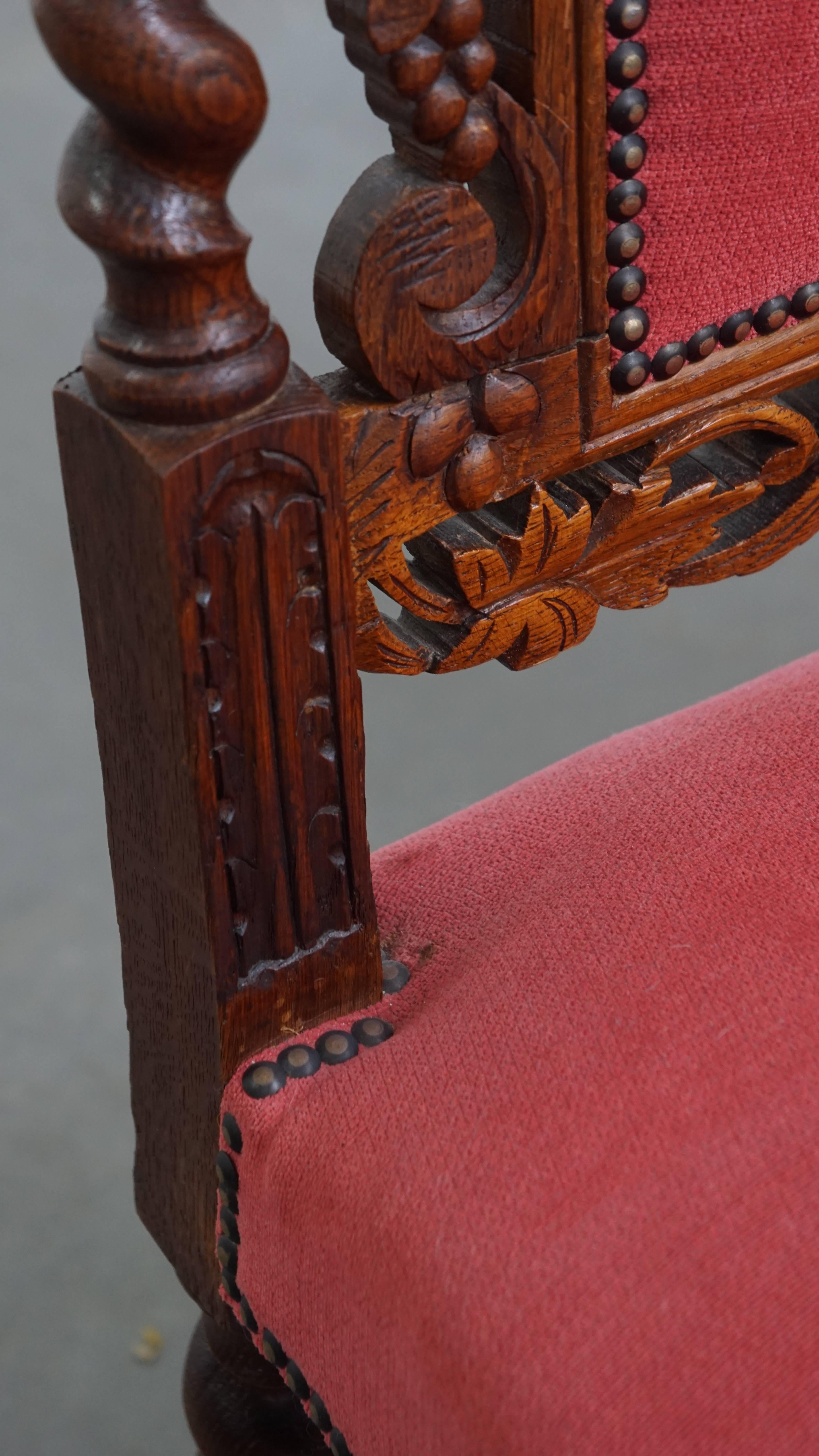 Antique Set of 6 Dutch Dining Chairs For Sale 5