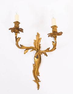 Antique Set of 6 French Neo-Classical Style Ormolu Wall Lights 19th Century