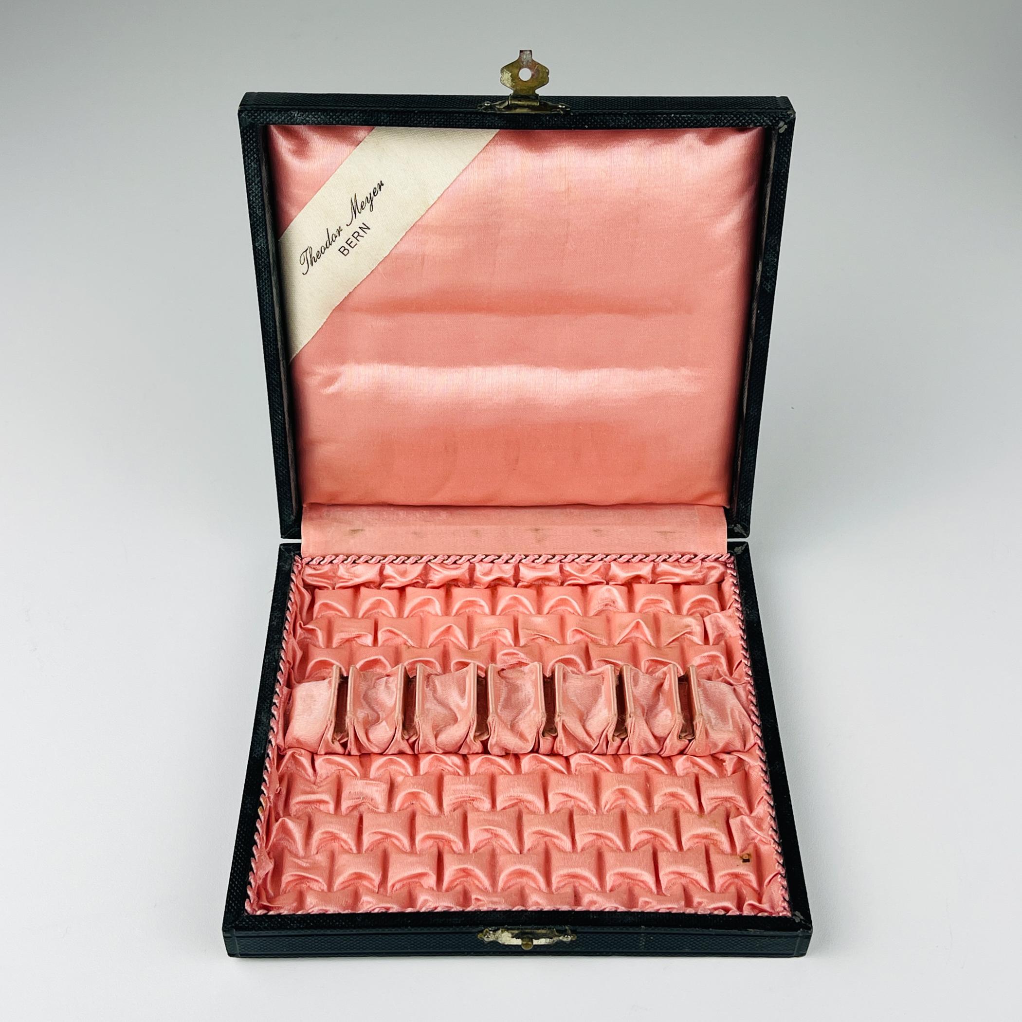 Antiguo juego de 6 cucharillas de plata Theodor Meyer Bern, Berndorf, años 20 en venta 6