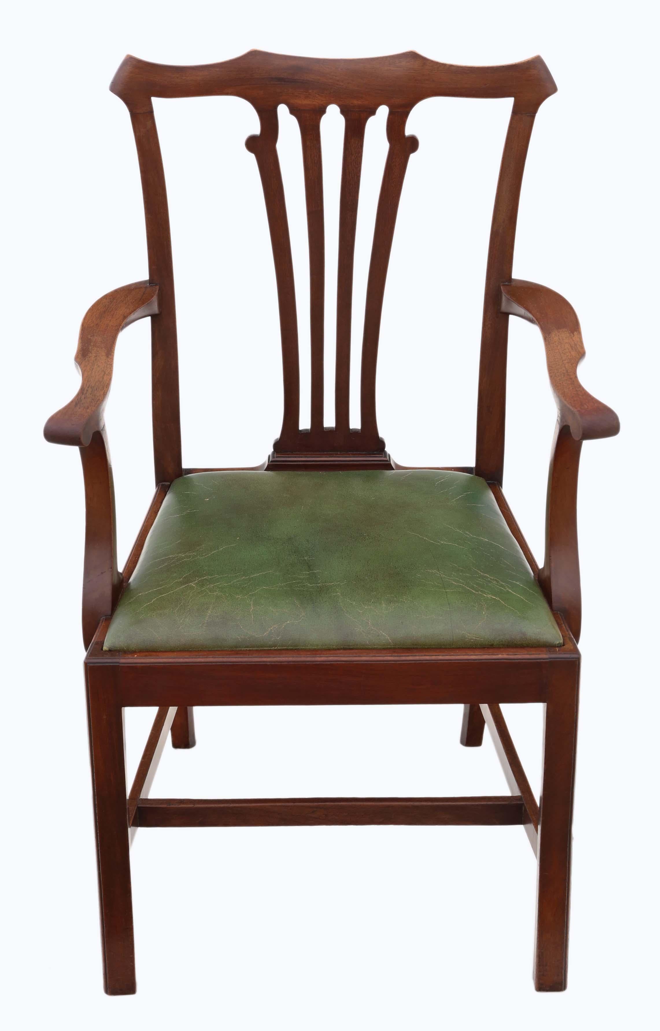 Antique Set of 8 Mahogany Dining Chairs, Mid-19th Century In Good Condition In Wisbech, Cambridgeshire