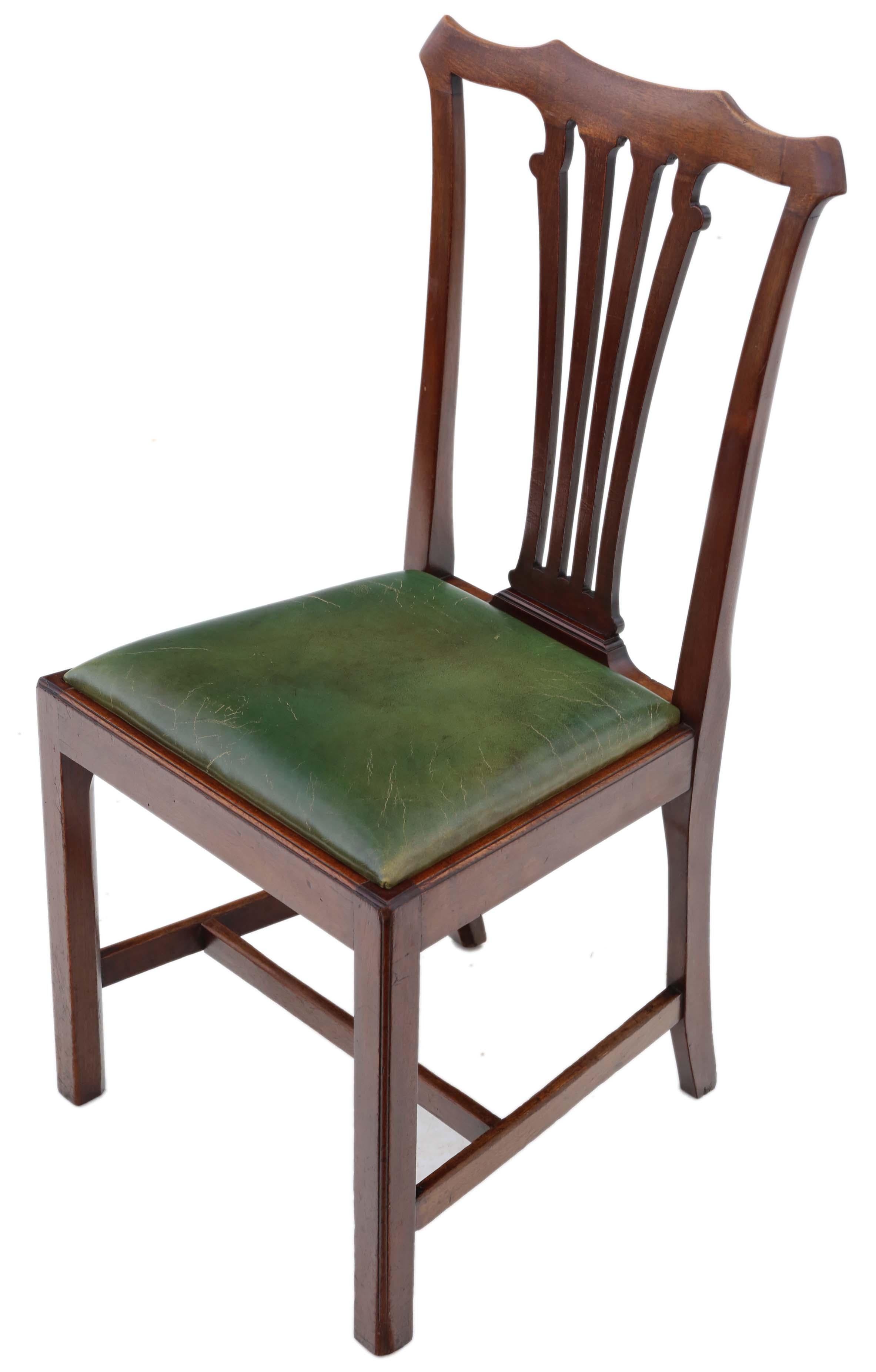 Antique Set of 8 Mahogany Dining Chairs, Mid-19th Century 1