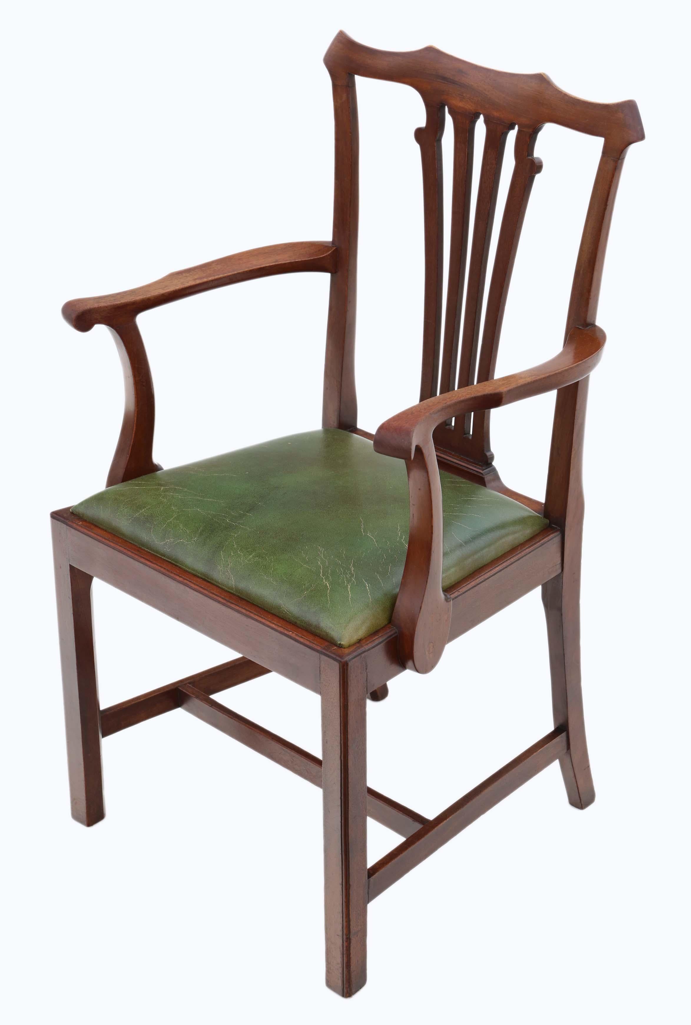 Antique Set of 8 Mahogany Dining Chairs, Mid-19th Century 2