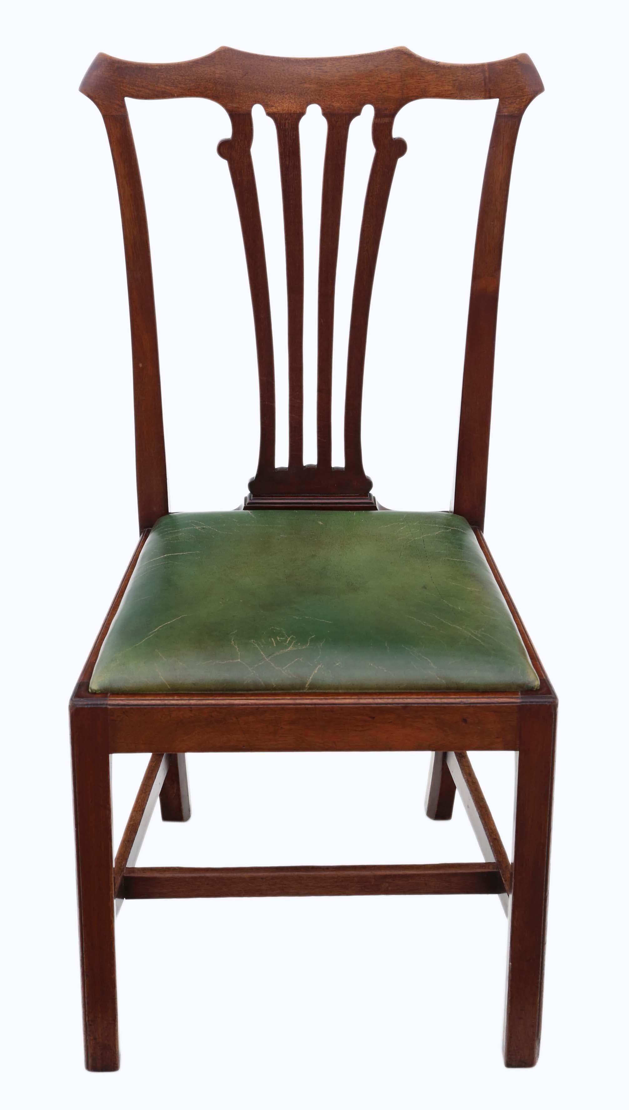 Antique Set of 8 Mahogany Dining Chairs, Mid-19th Century 6