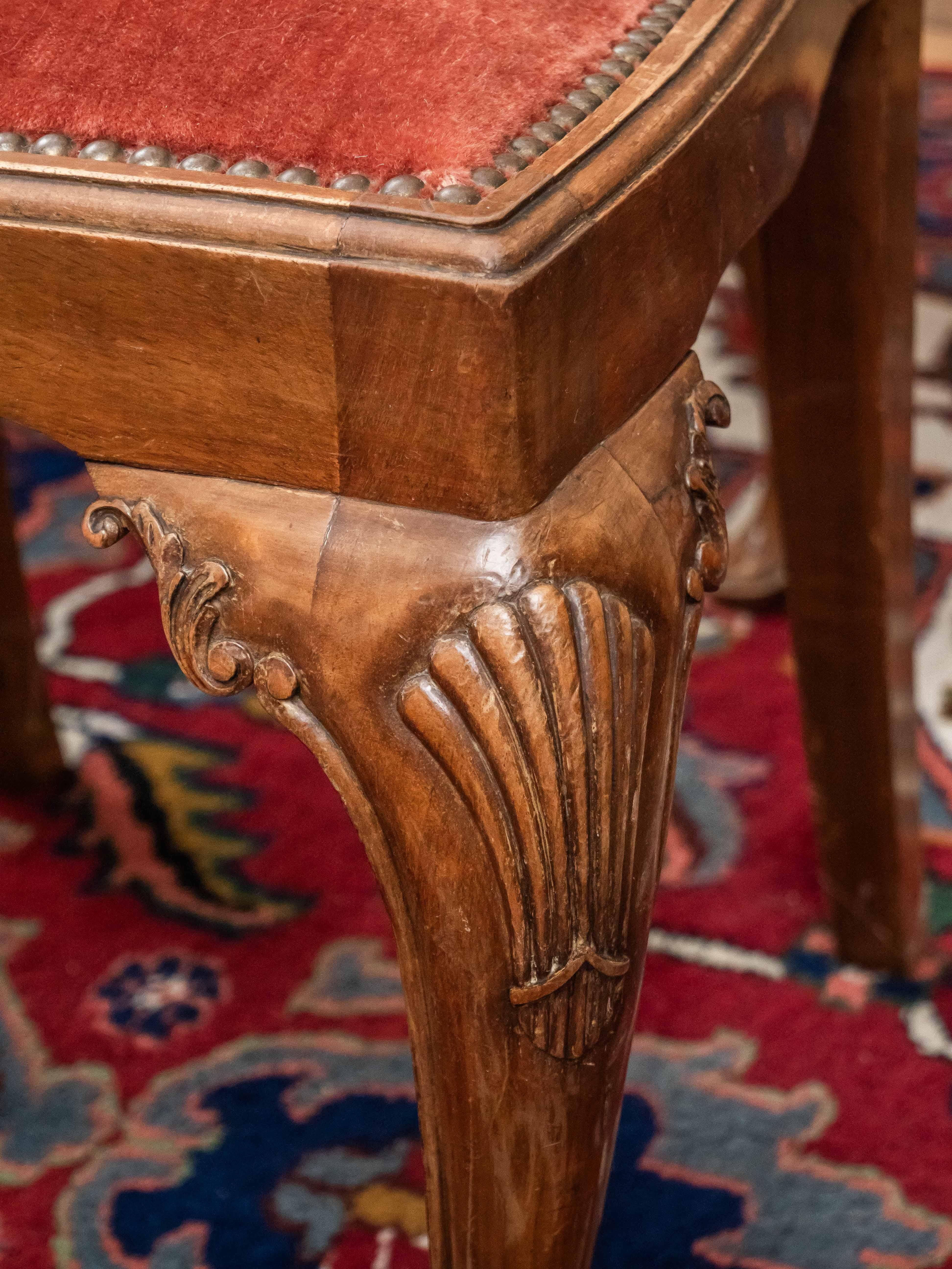 Antique set of 8 Chippendale chairs by A. Meyssignac, Paris In Good Condition For Sale In STRAČOV, CZ