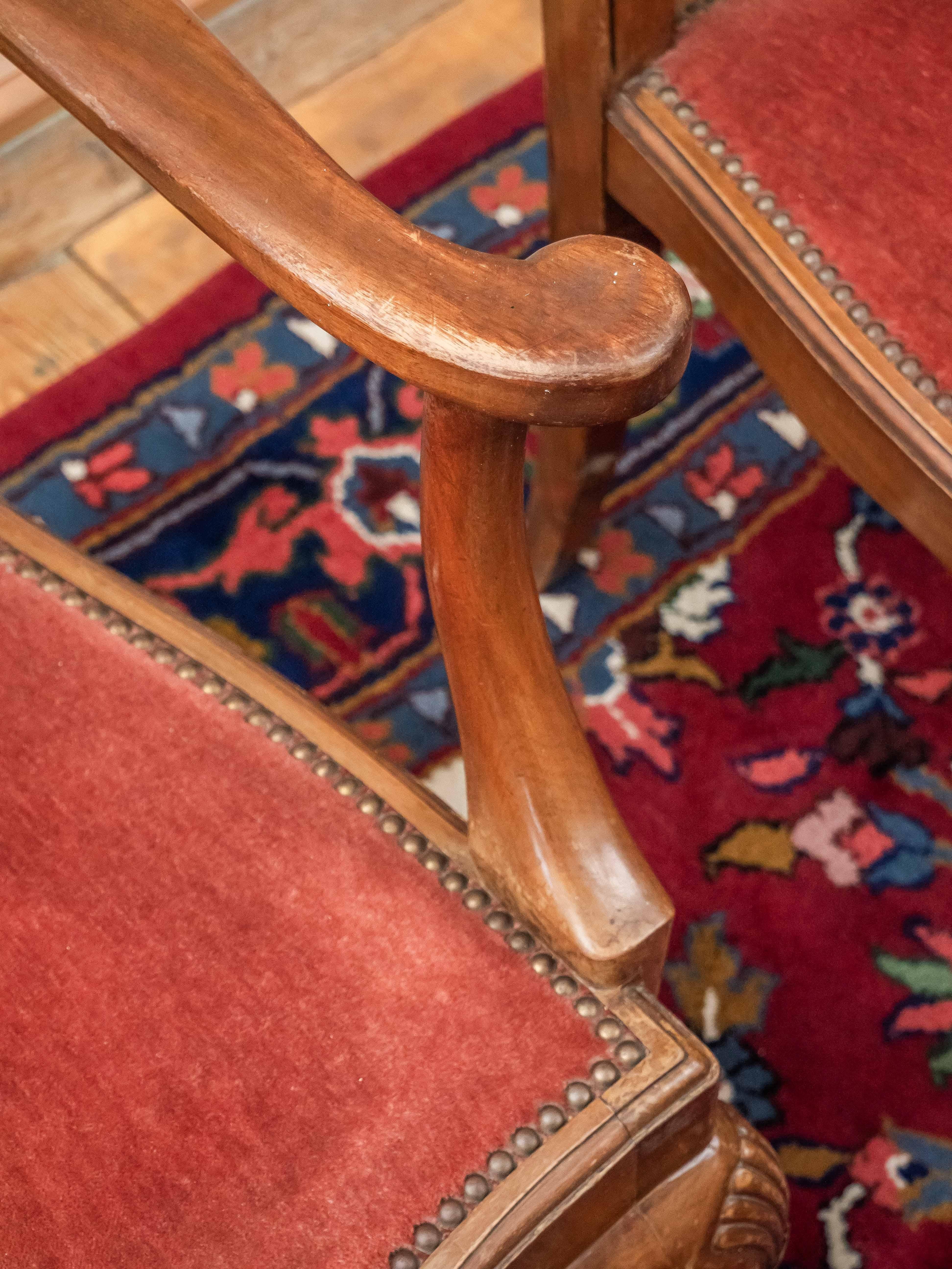 20th Century Antique set of 8 Chippendale chairs by A. Meyssignac, Paris For Sale