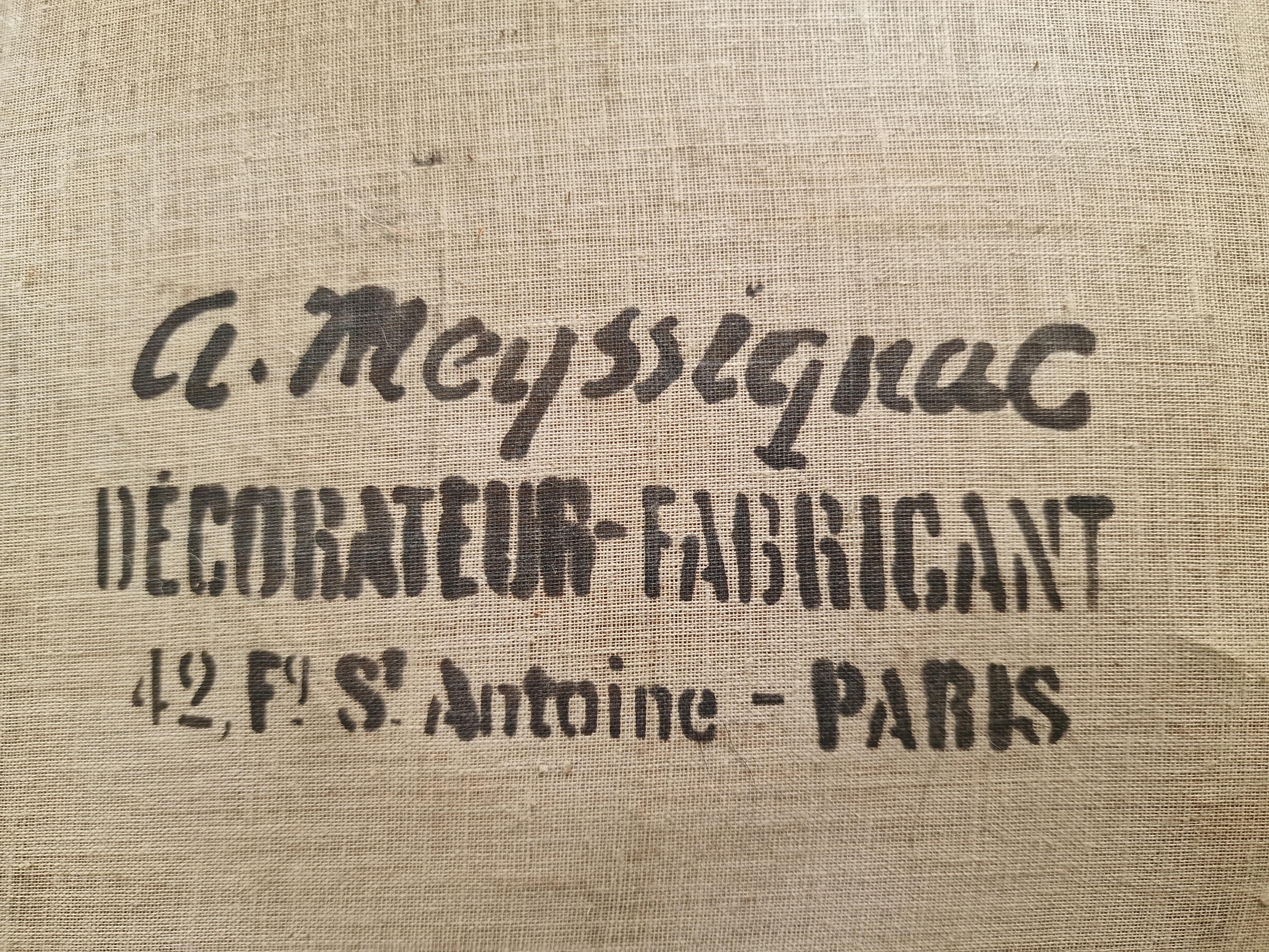 Antique set of 8 Chippendale chairs by A. Meyssignac, Paris For Sale 2