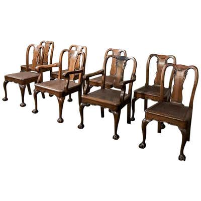 British Cane Dining Room Chairs - 18 For Sale on 1stDibs
