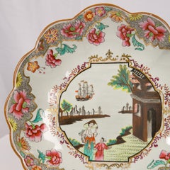 Antique Set of Eight Shaped Dishes in the Spode Mandarin Pattern circa 1820