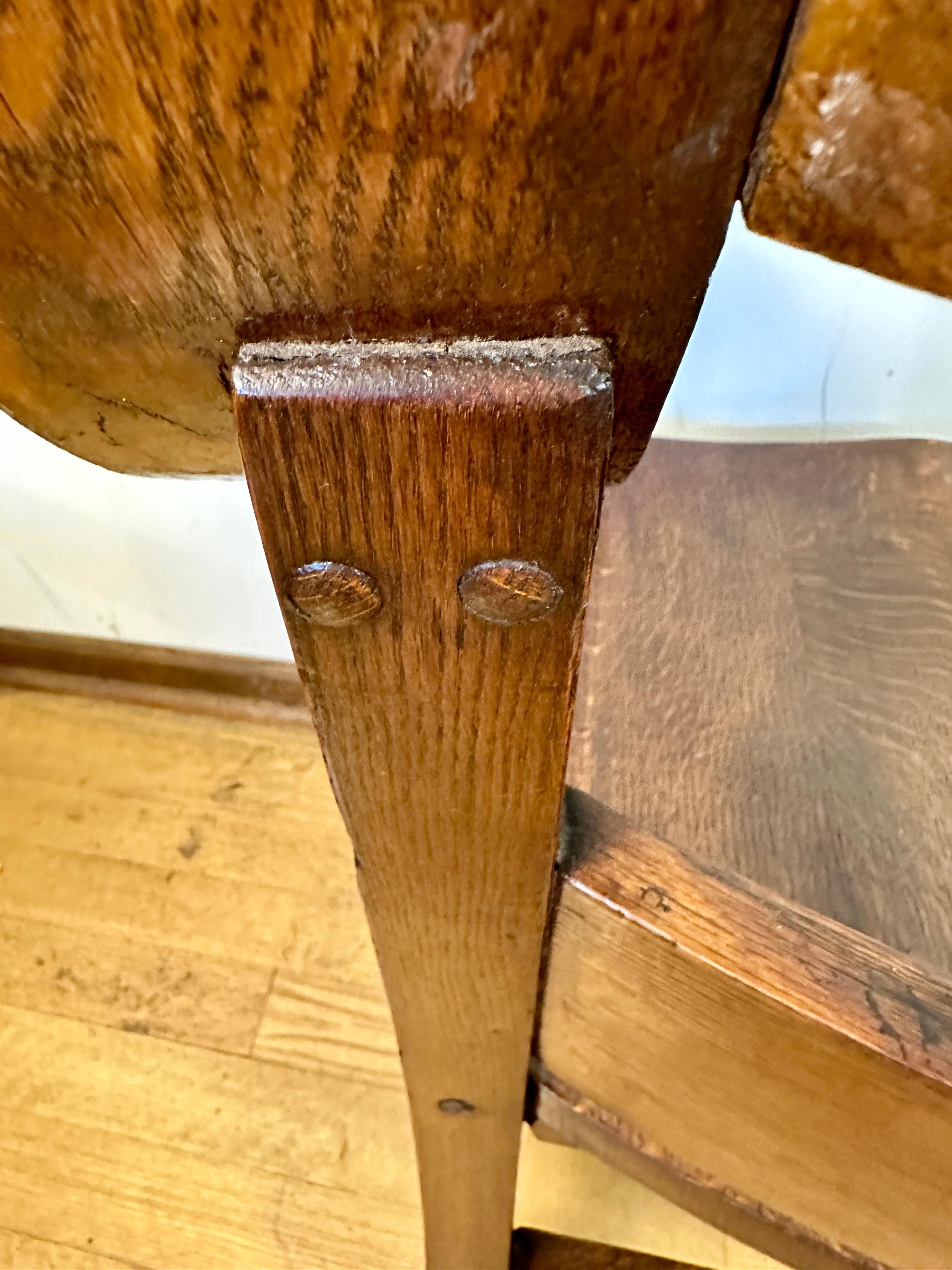 ANTIQUE set Four PERIOD A. Chairs by PHOENIX David  Kendal - Stickley era  W7365 For Sale 11