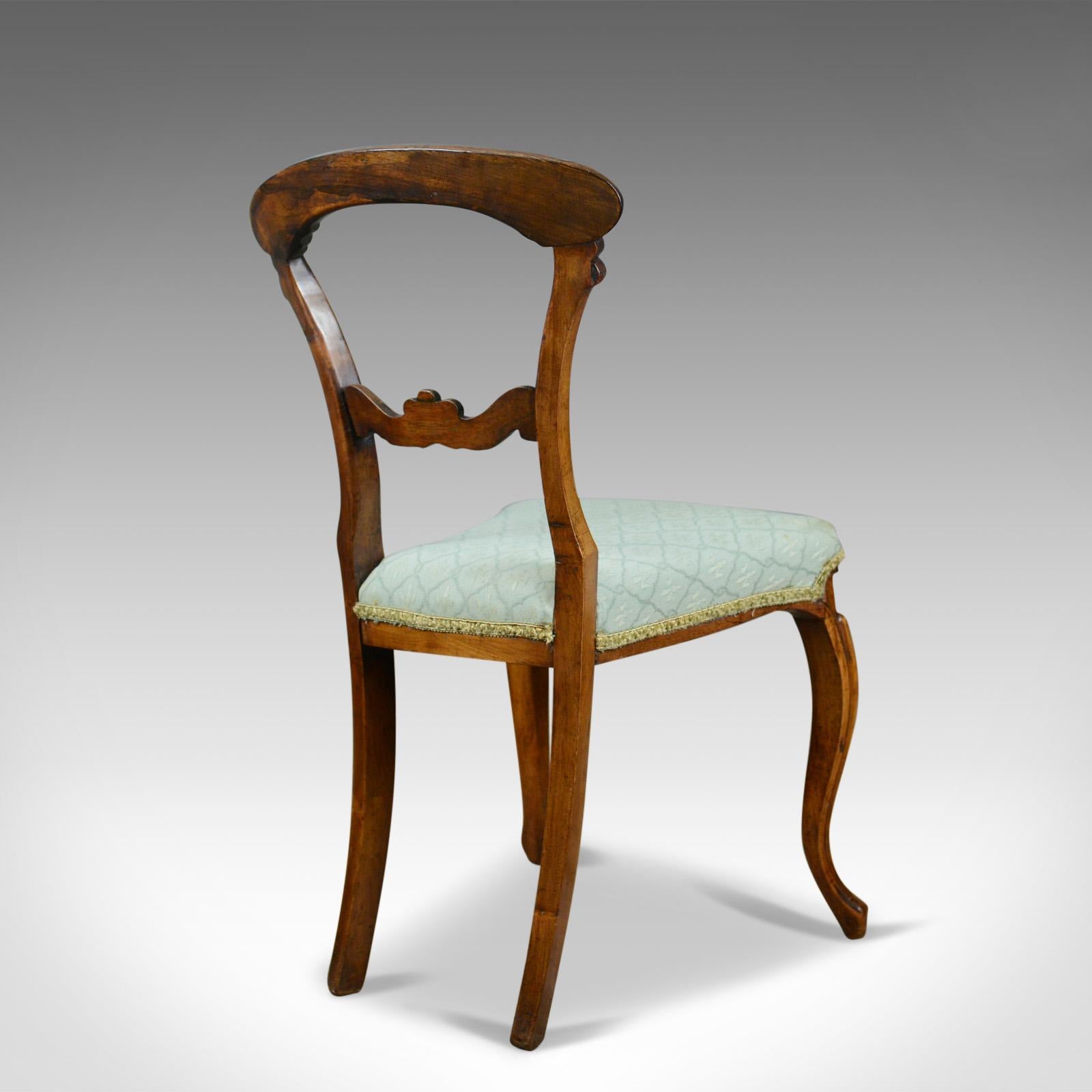 19th Century Antique Set of Four Dining Chairs, English, William IV, Rosewood, circa 1835