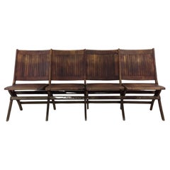 Antique Set of Four Folding Theater Seats