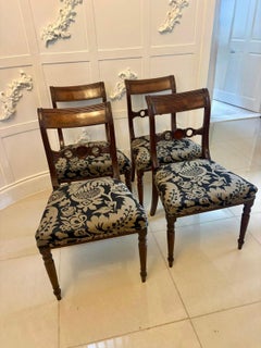 Antique Set of Four Regency Mahogany Dining Chairs
