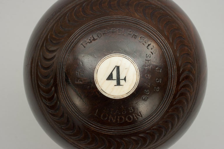 Antique Set of Lawn Bowls, Bowling Bowls, Lignum Vitae at 1stDibs