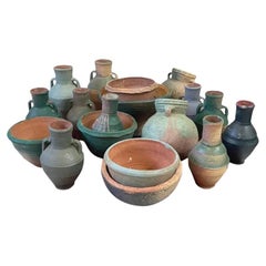 Antique Set of Mediterranean Pottery