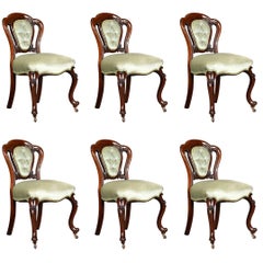 Antique Set of Six Dining Chairs, English, Regency, Mahogany, circa 1830