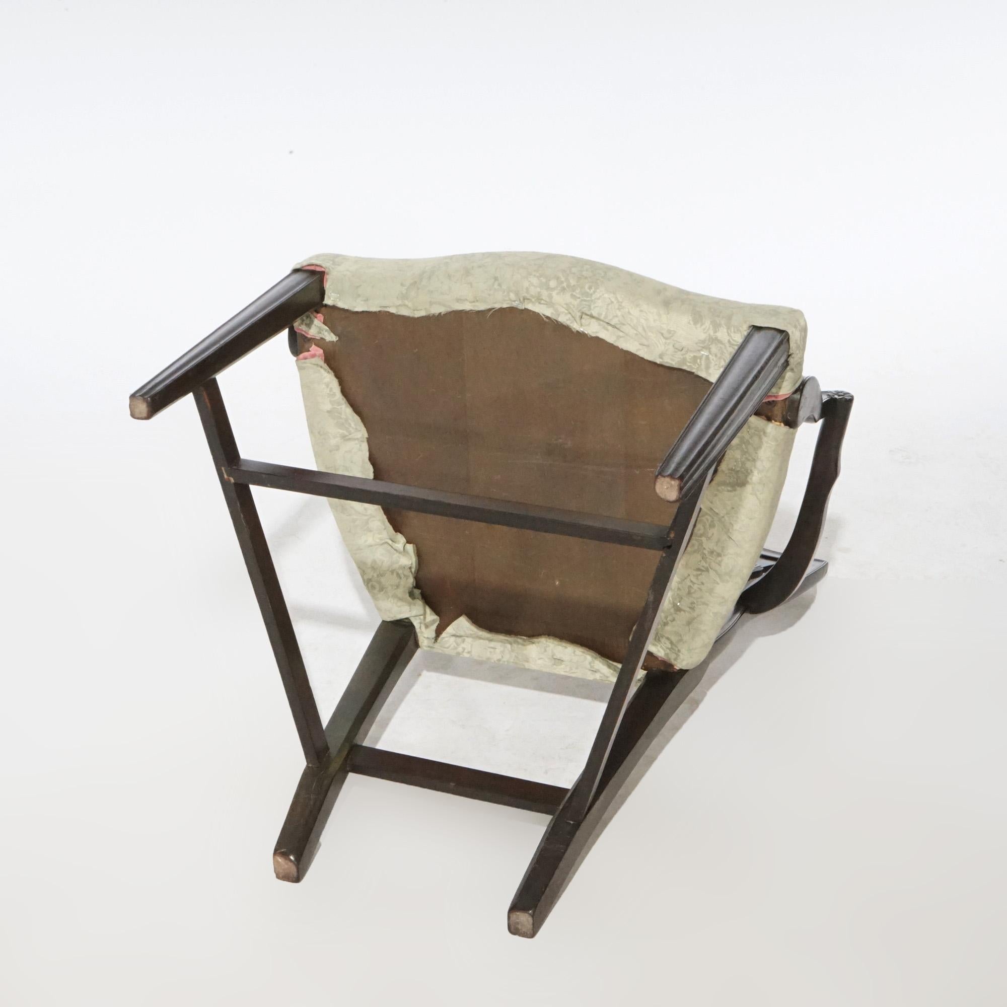 Antiker Satz von sechs Mahagoni Hepplewhite Shield Back Dining Chairs um 1920 7