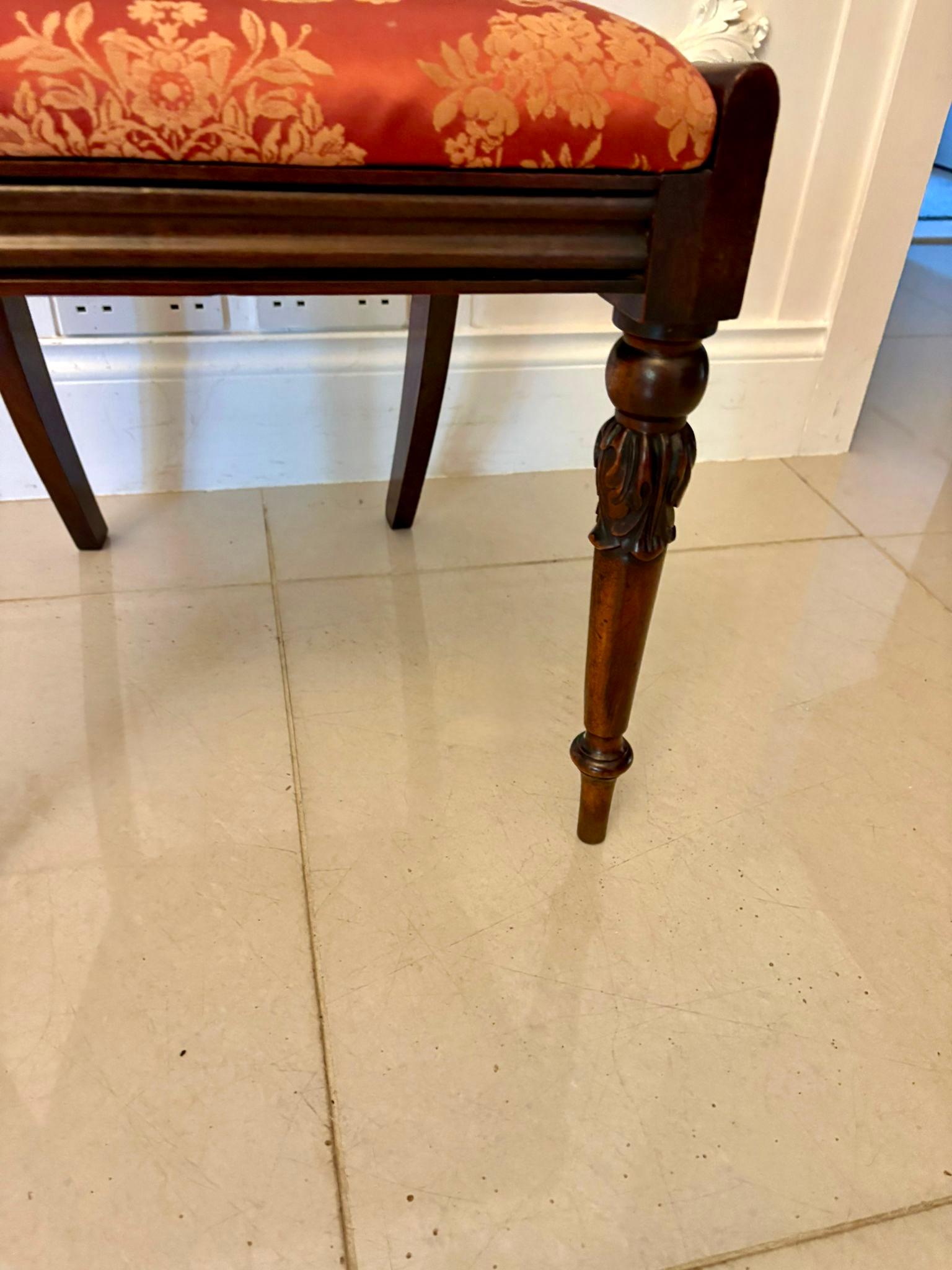 Antique Set of Six Quality Regency Carved Rosewood Dining Chairs im Angebot 5