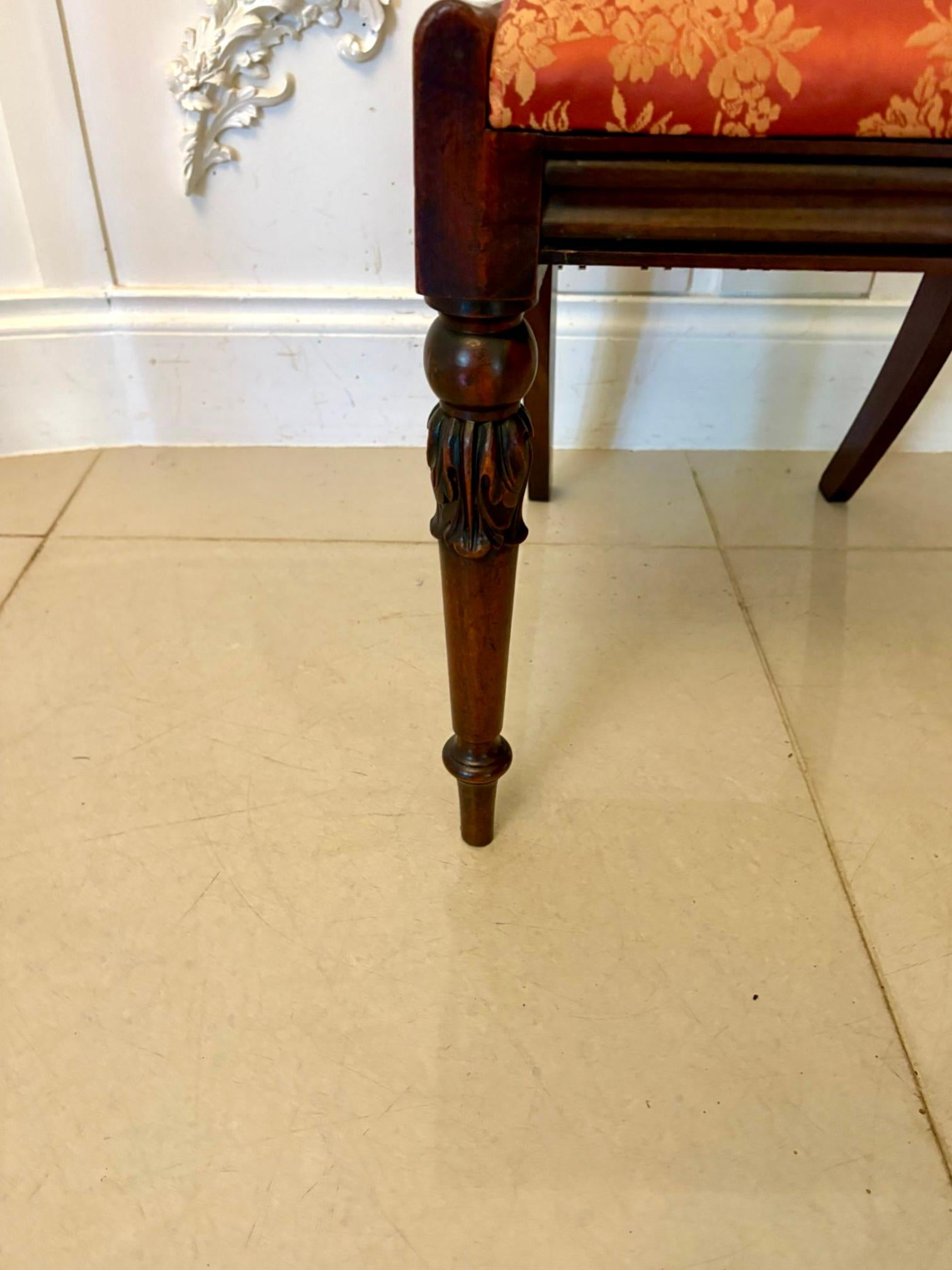 Antique Set of Six Quality Regency Carved Rosewood Dining Chairs im Angebot 2