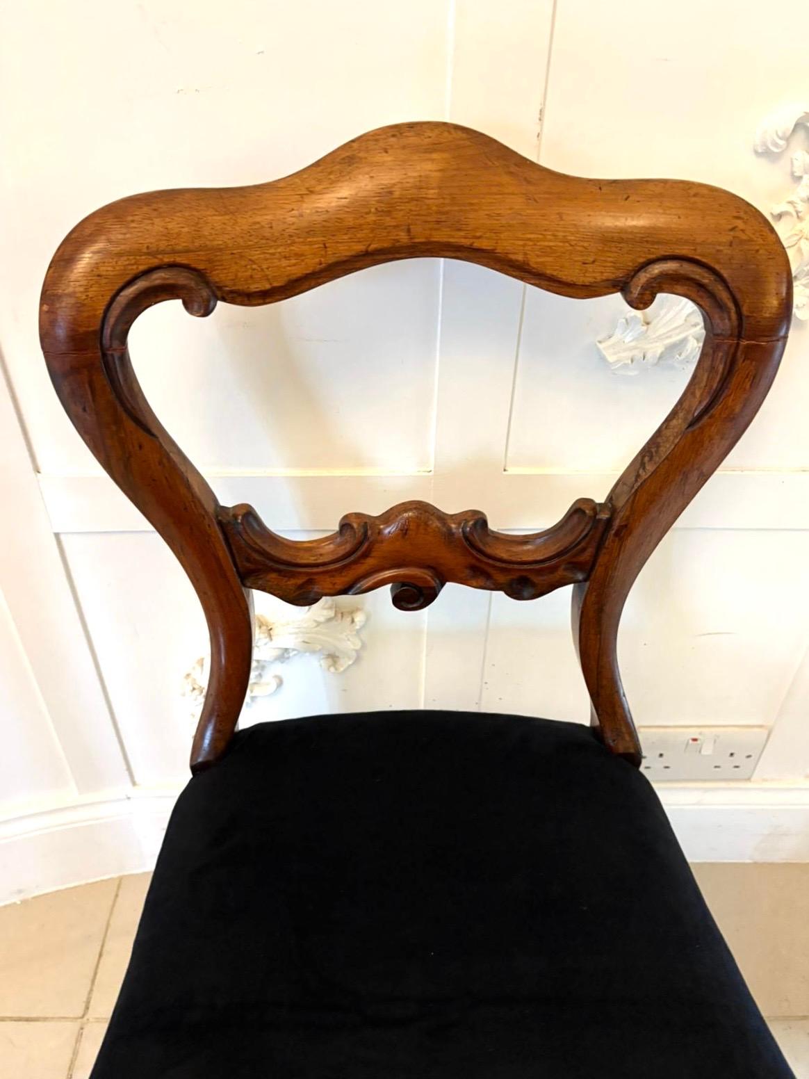 Antike Satz von sechs Qualität viktorianischen Palisander Ballon zurück Esszimmerstühle im Angebot 4