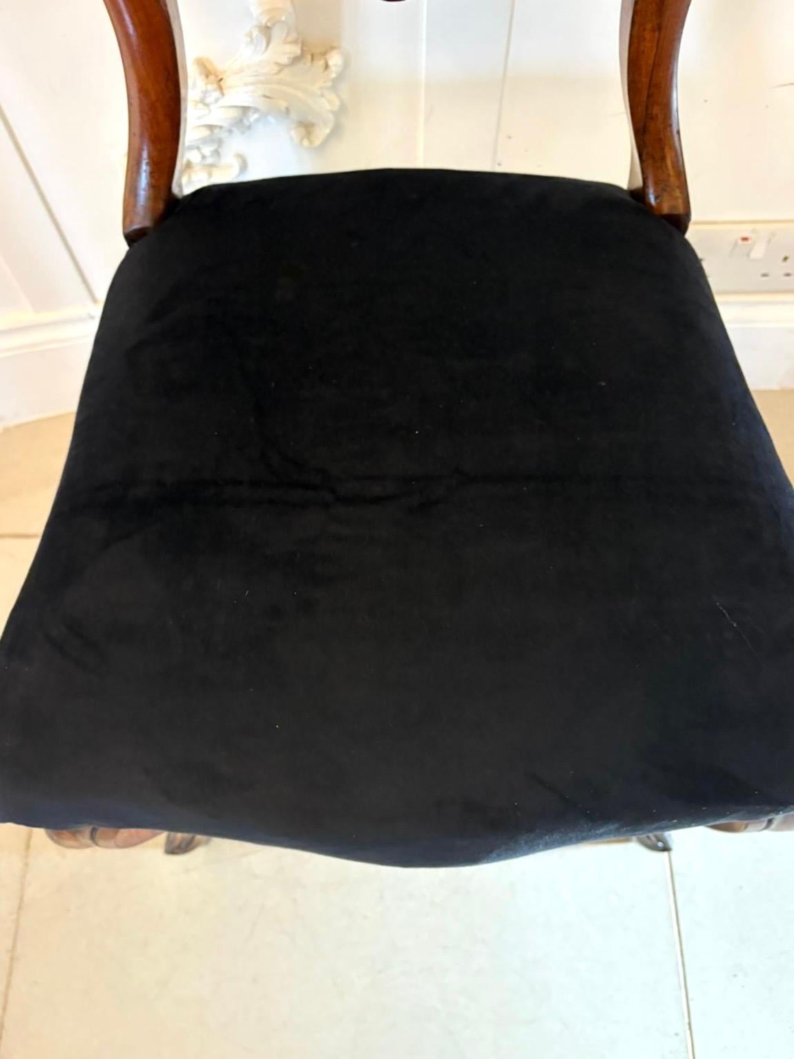 Antike Satz von sechs Qualität viktorianischen Palisander Ballon zurück Esszimmerstühle im Angebot 1