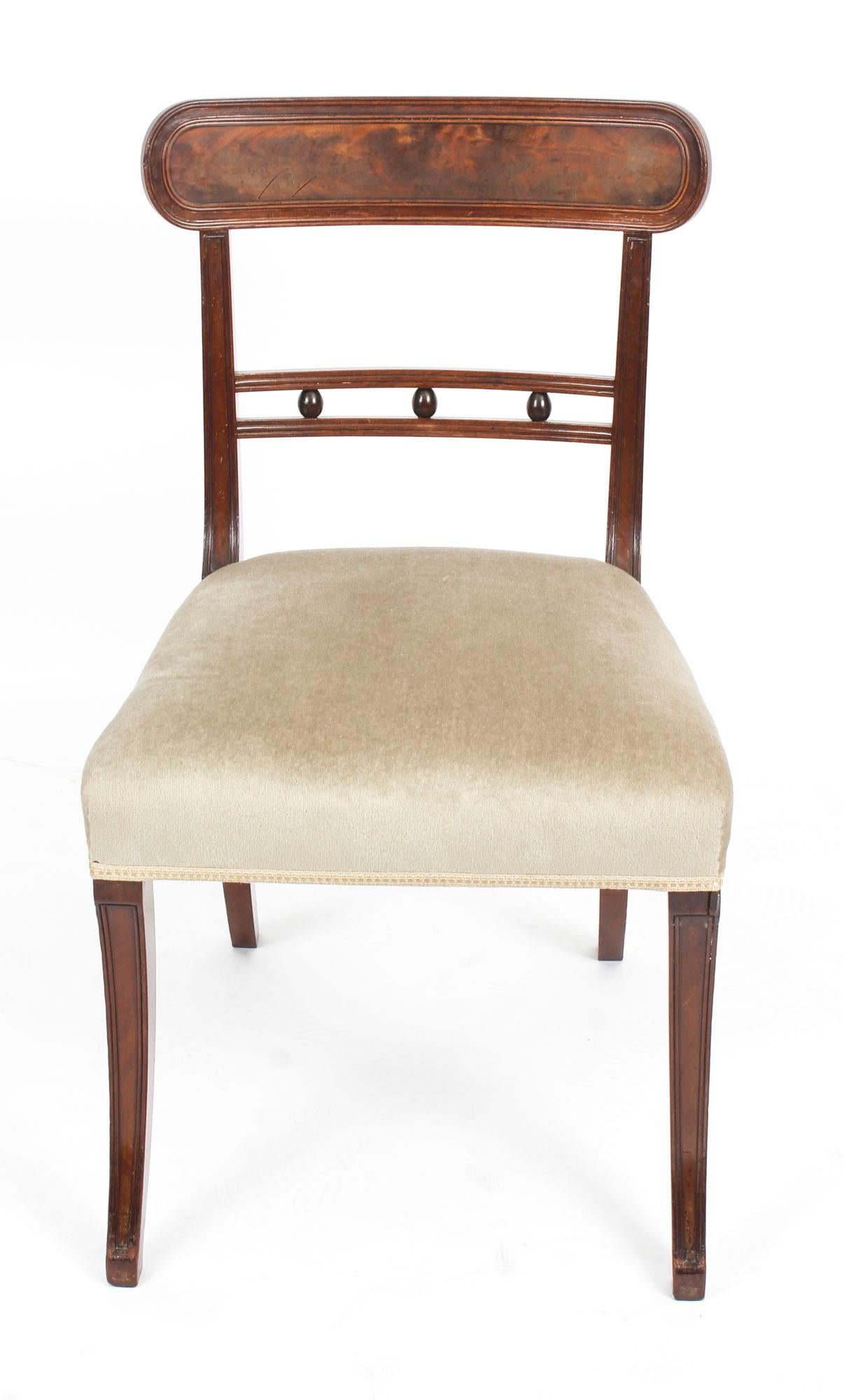antique regency dining chairs