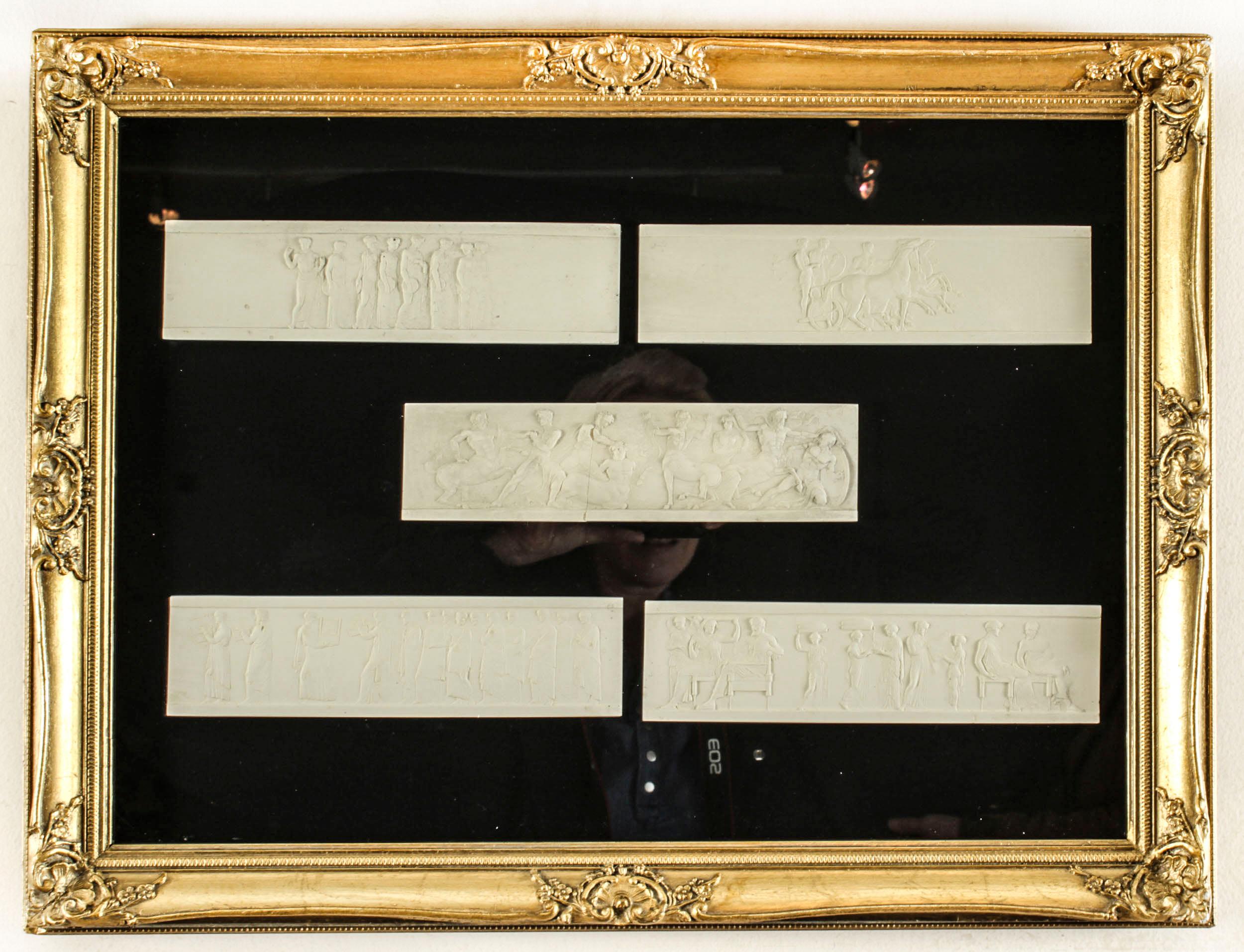 Antiguo juego de tres intaglios de Giovanni Liberotti del Gran Tour enmarcados en caja S. XIX en venta 3