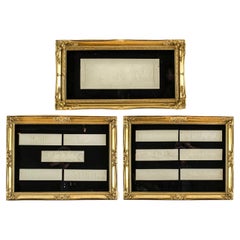 Antique Set of Three Box Framed Grand Tour Giovanni Liberotti Intaglios 19th C