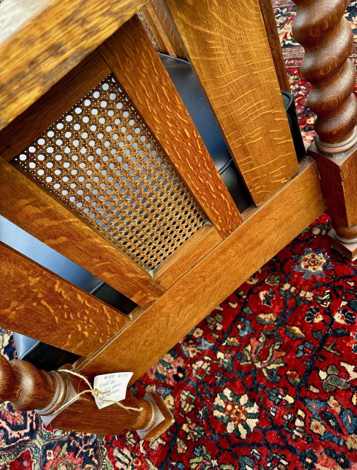 ANTIQUE Ensemble de trois sièges Stickley Brothers, c. 1900 - W8018      MUST SELL en vente 9