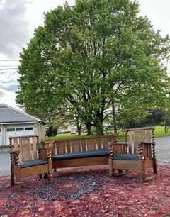 ANTICO Set di tre sedute Stickley Brothers, 1900 circa - W8018    20% DI SCONTO  VENDITA