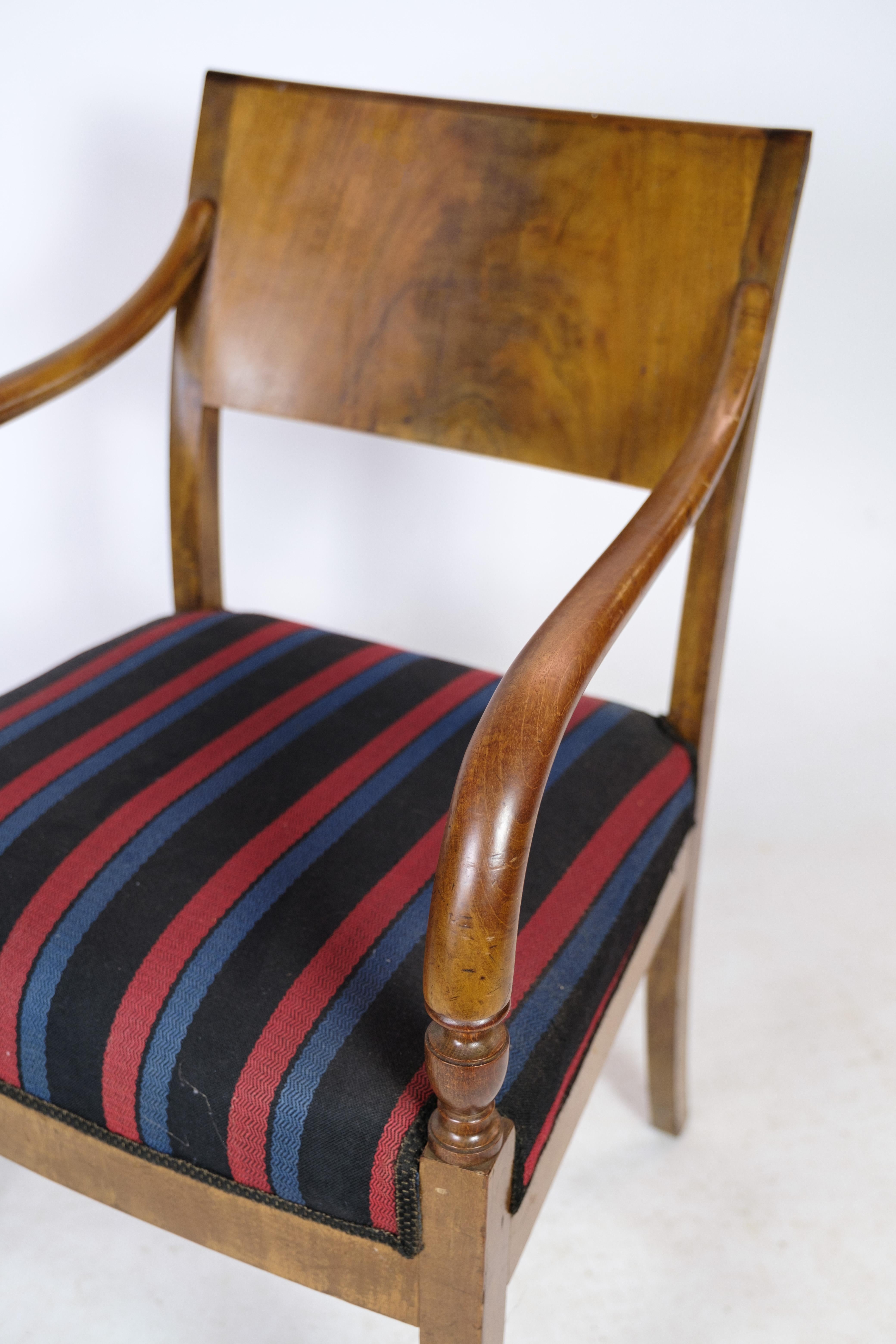Antiker Satz von zwei Sesseln aus Mahagoni im Empire-Stil, 1920 im Zustand „Gut“ im Angebot in Lejre, DK
