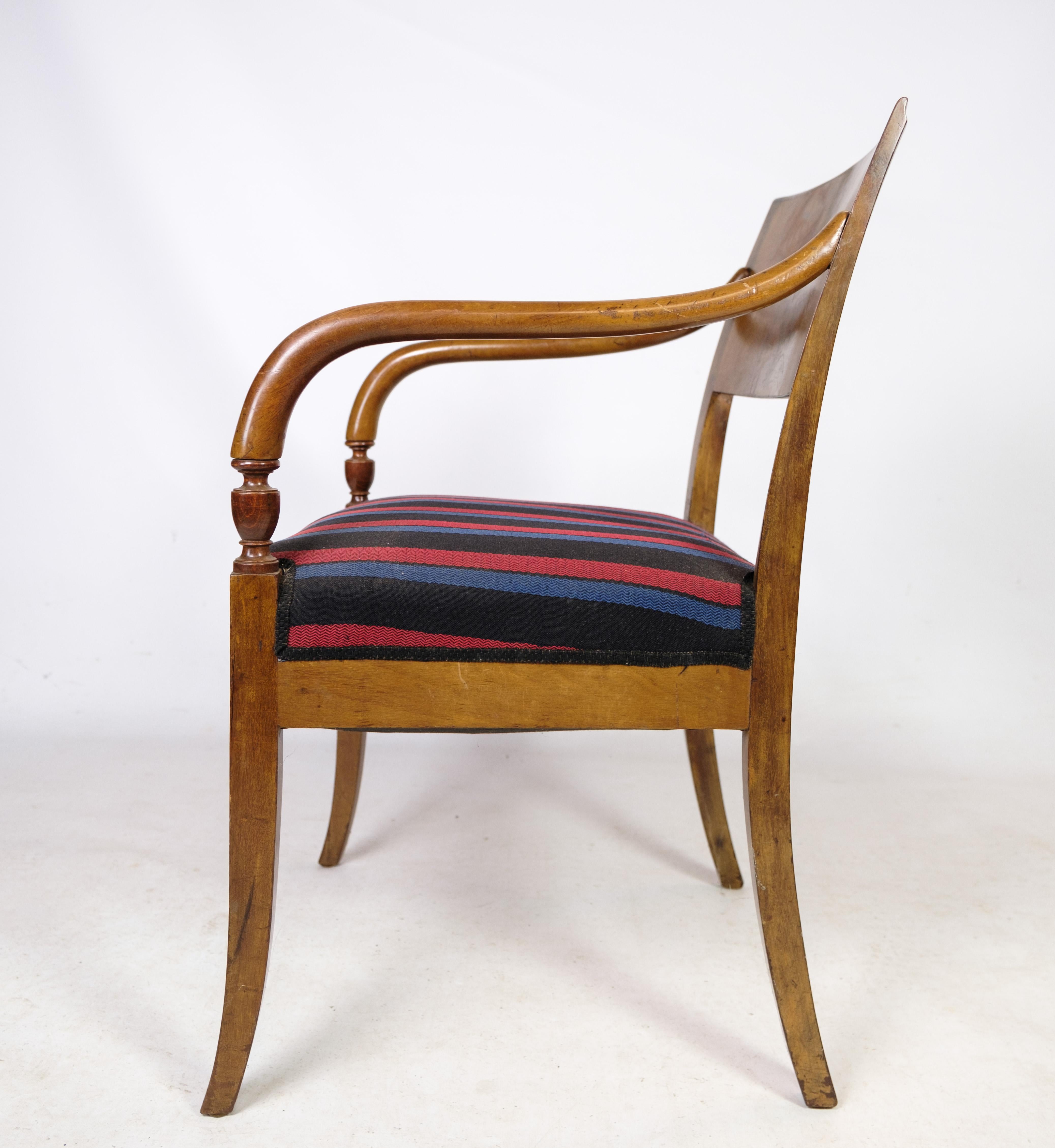 Antiker Satz von zwei Sesseln aus Mahagoni im Empire-Stil, 1920 im Angebot 1