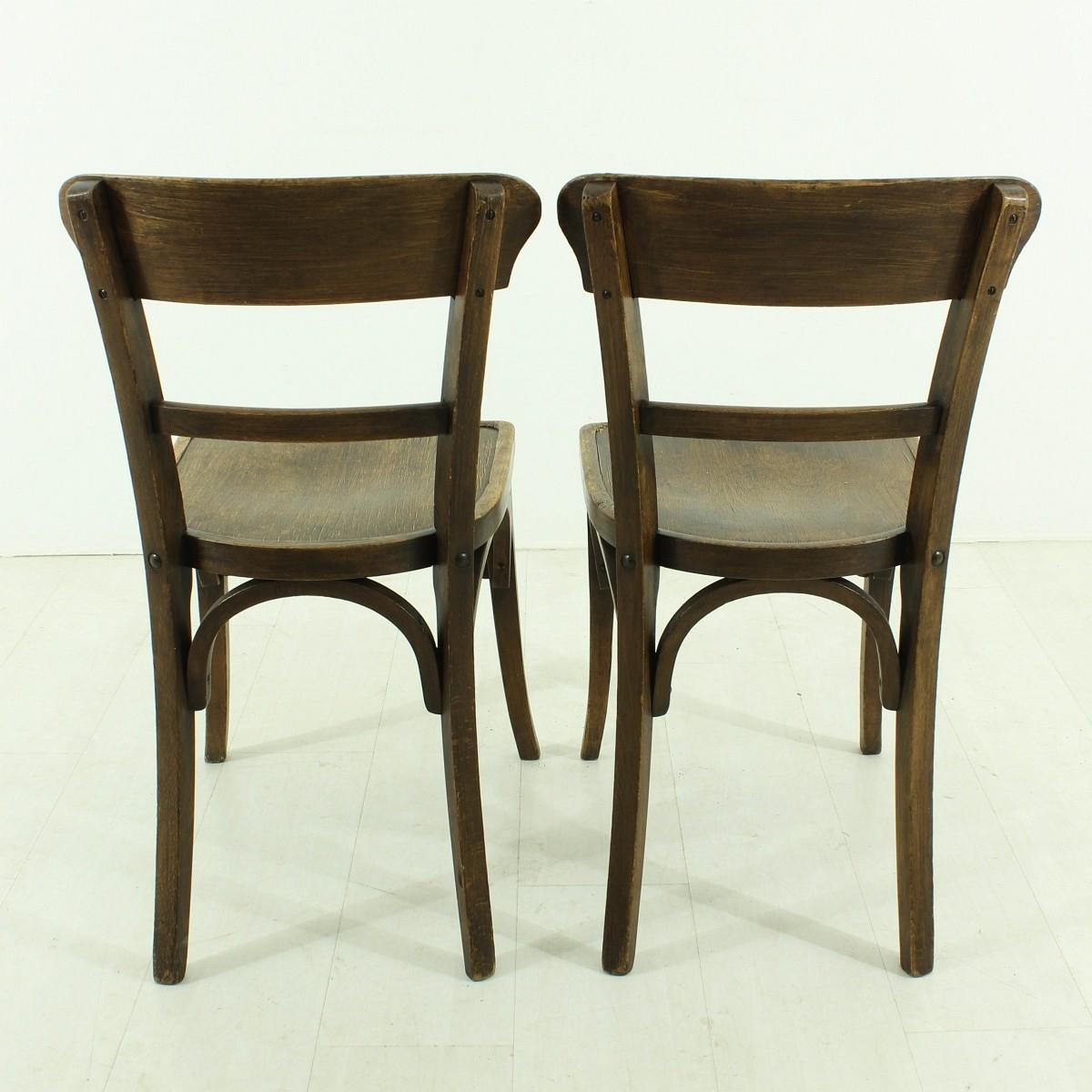 Antique Set of Two Tavern Chairs, circa 1930s In Excellent Condition In Freiburg, DE