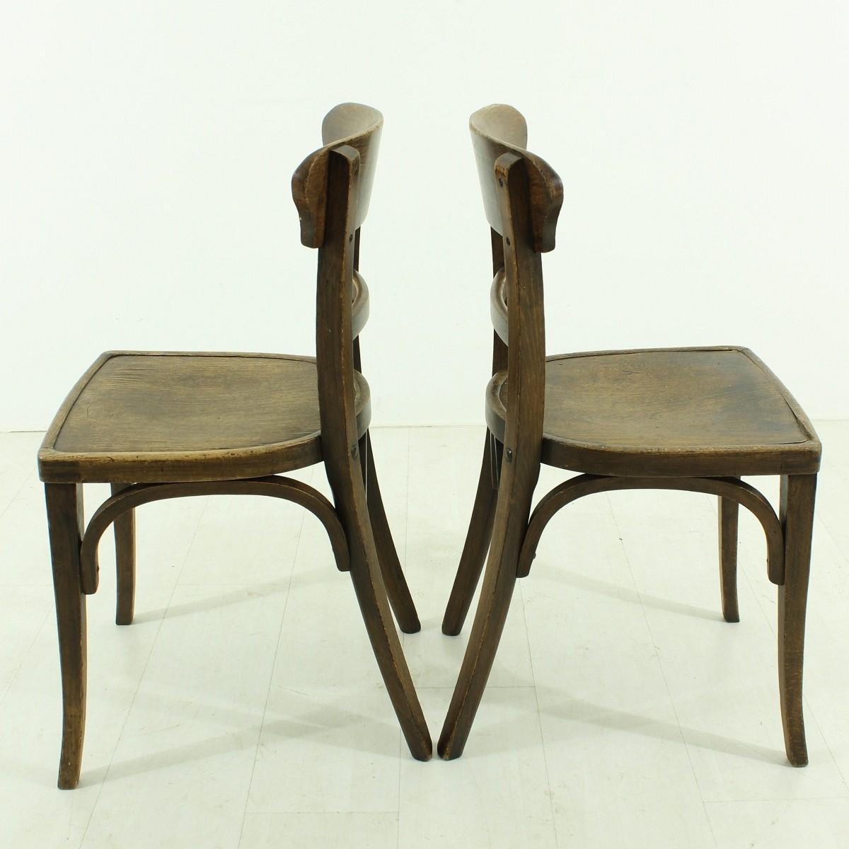 Mid-20th Century Antique Set of Two Tavern Chairs, circa 1930s