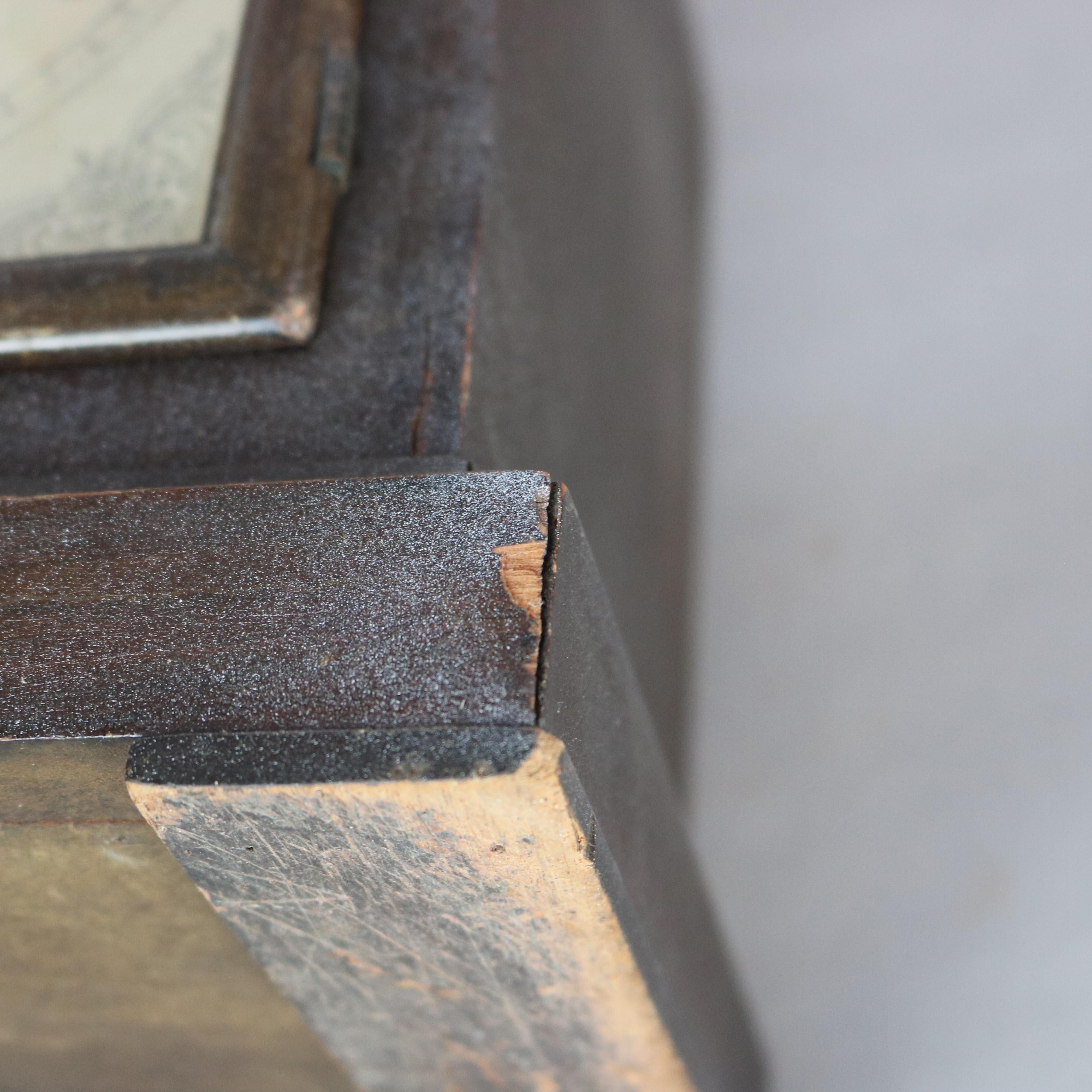 Horloge antique Seth Thomas de style gothique anglais en acajou C1910 en vente 10
