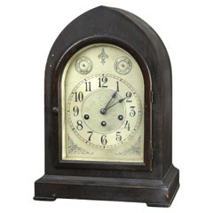Antique Seth Thomas English Gothic Style Mahogany Bracket Clock C1910
