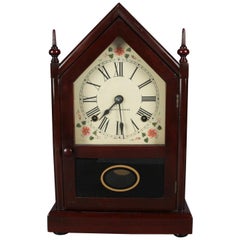 Antique Seth Thomas Mahogany Steeple Mantel Clock, 20th Century