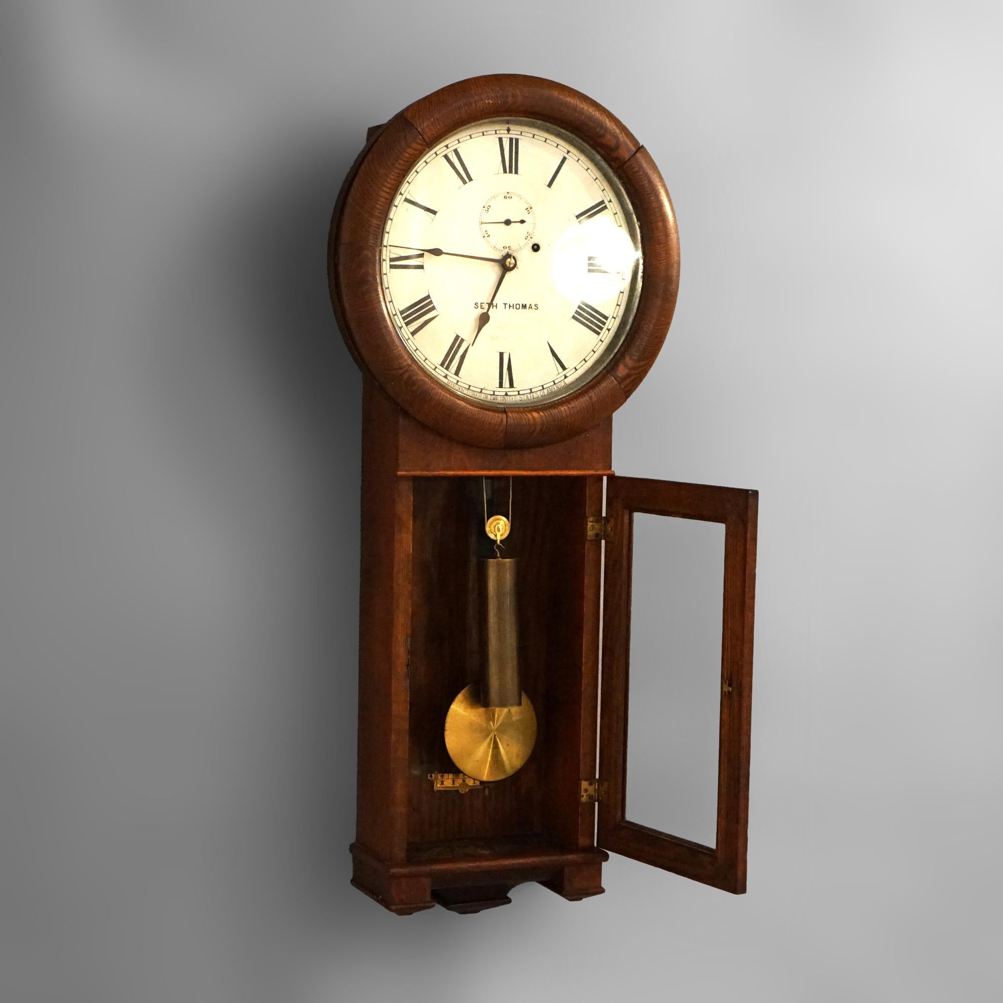 seth thomas schoolhouse clock