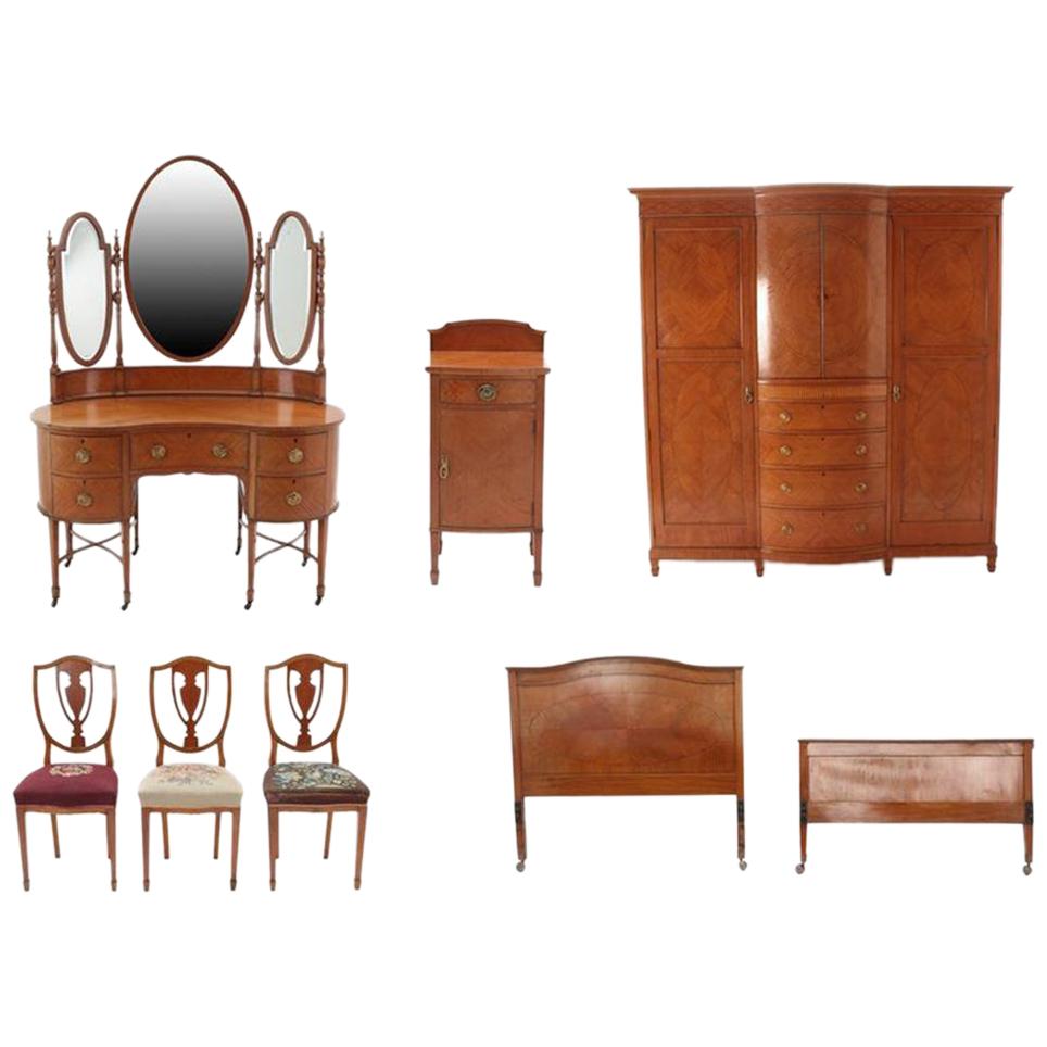 Antique 5 Piece Bedroom Suite 7 For Sale on 1stDibs