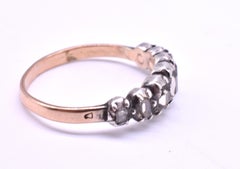 Antique Georgian Seven-Stone Diamond Half Hoop Ring, circa 1790