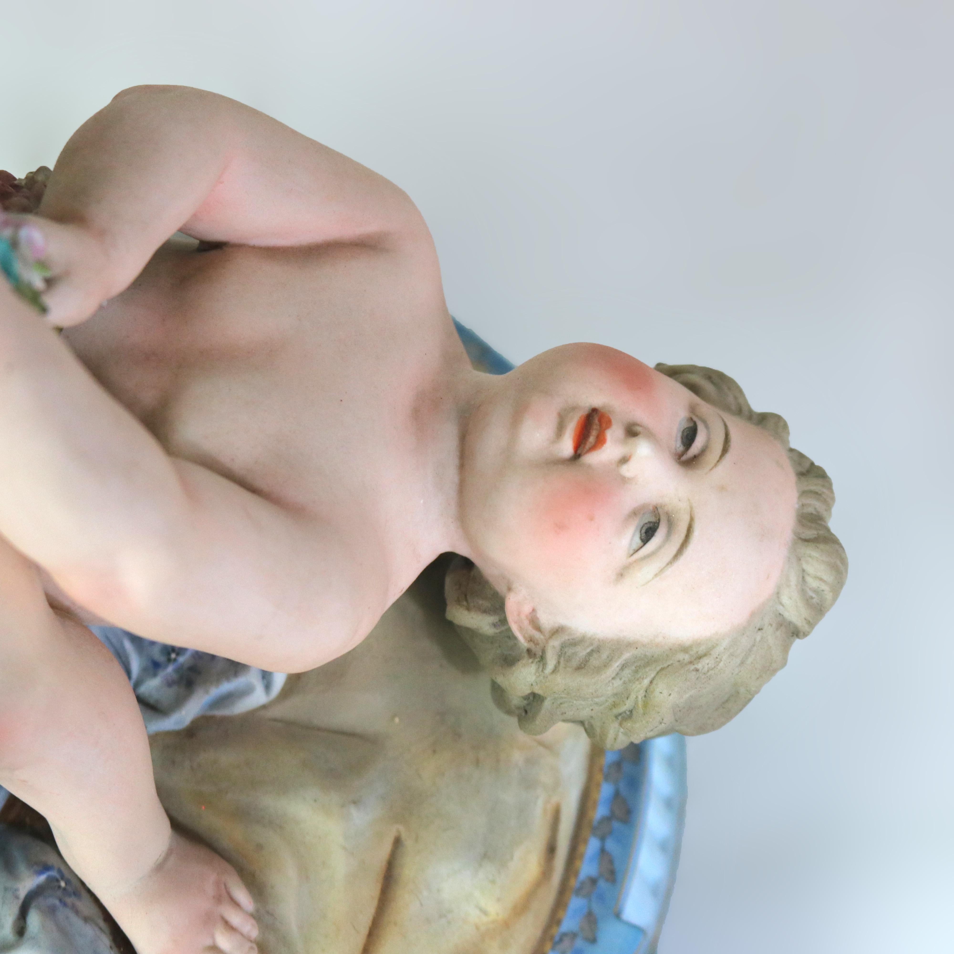 Antique Sevres attr Rococo Figural Bisque Porcelain Centerpiece C1880

Measures - 20.5