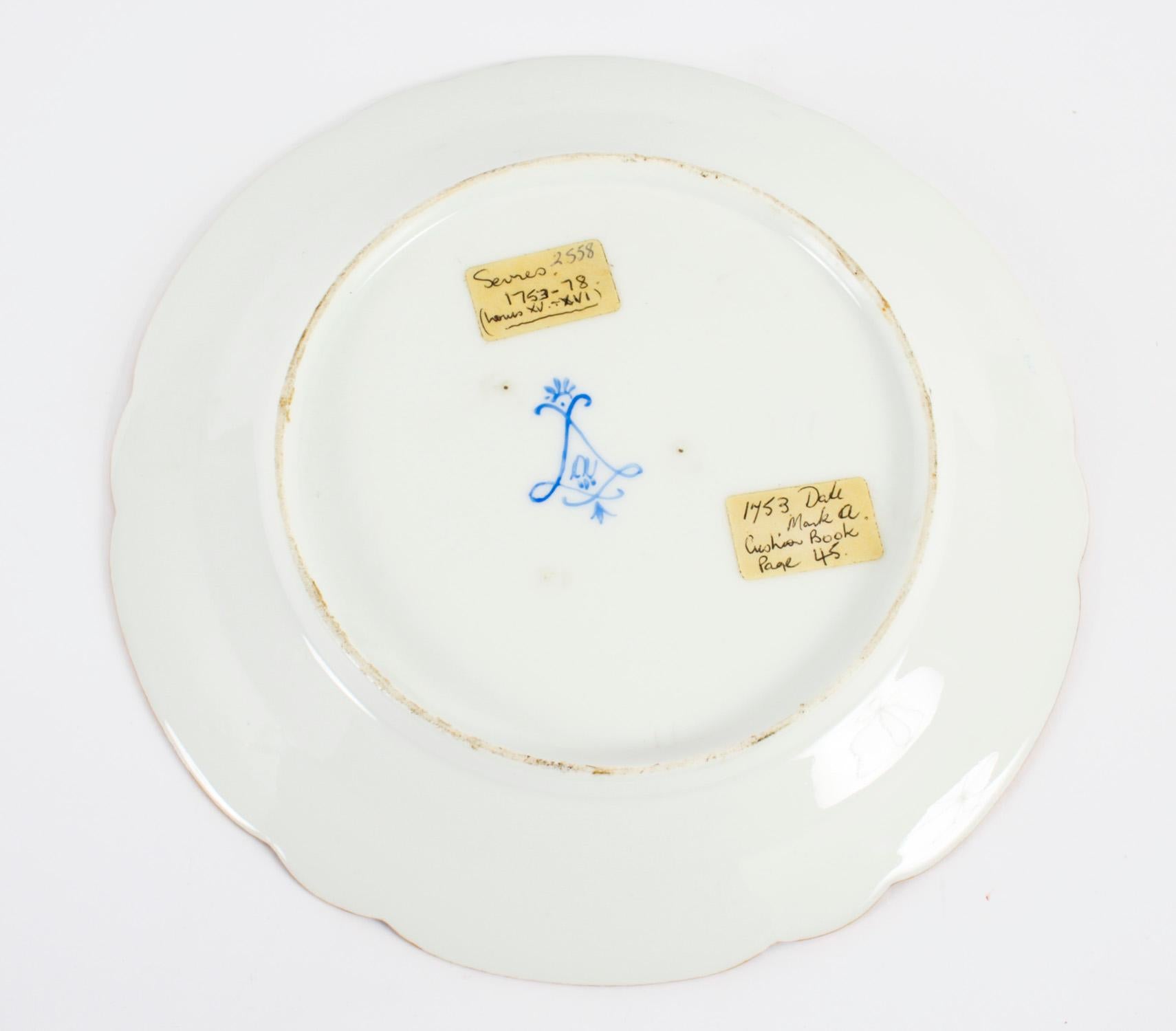 Antique Sevres Blue Celeste Porcelain Plate, 19th Century 2