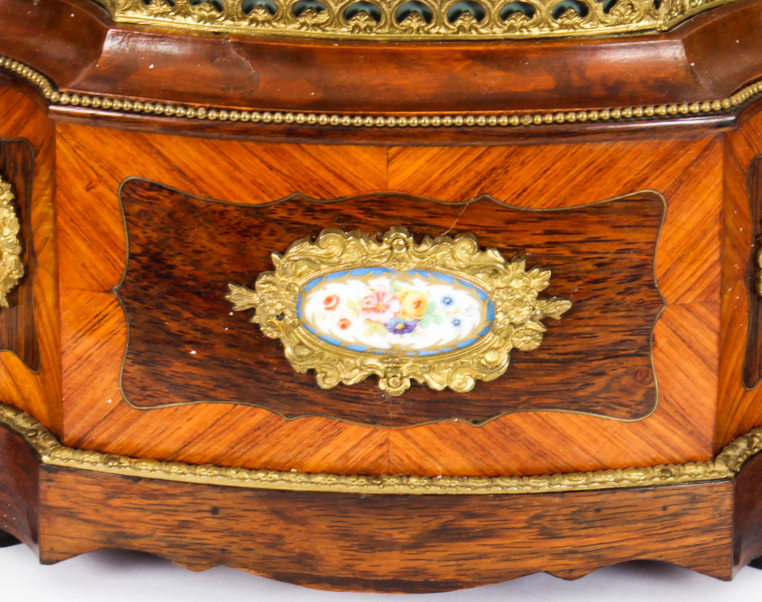 Antique Sevres Porcelain Ormolu Mounted Planter Jardiniere 19th Century In Good Condition In London, GB