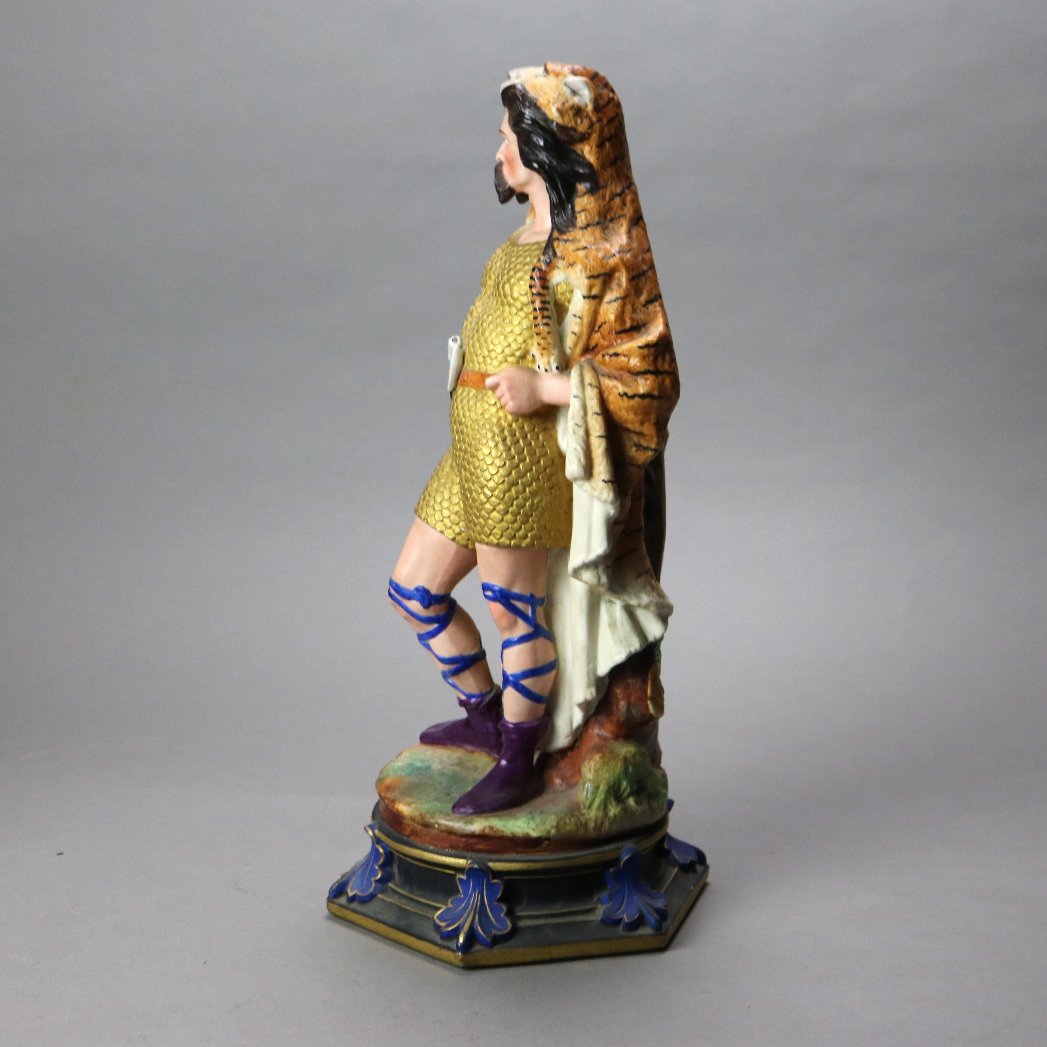 Antike handbemalte klassische Porzellanfiguren von Mann und Frau aus der Sevres-Schule im Angebot 6