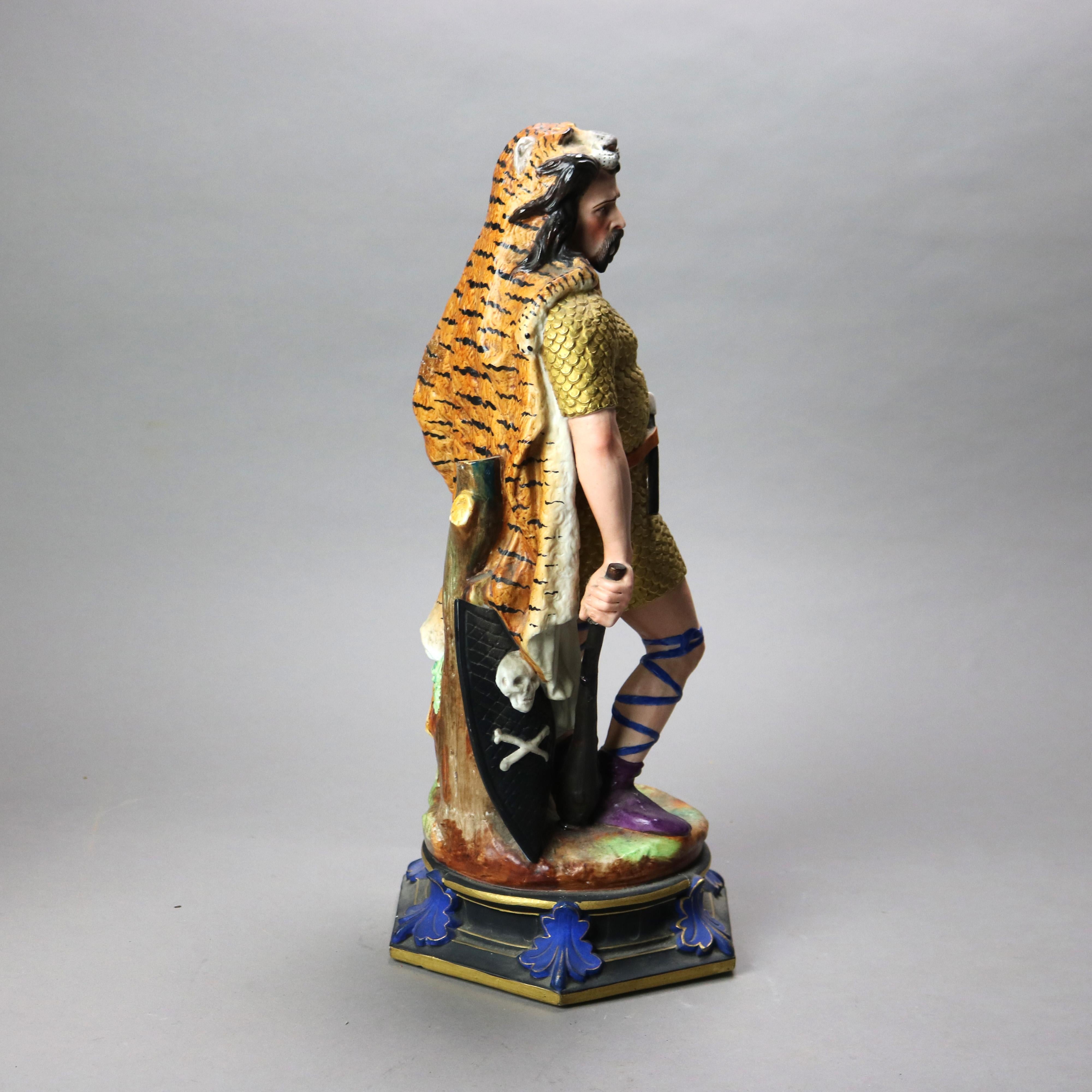 Antike handbemalte klassische Porzellanfiguren von Mann und Frau aus der Sevres-Schule im Angebot 9