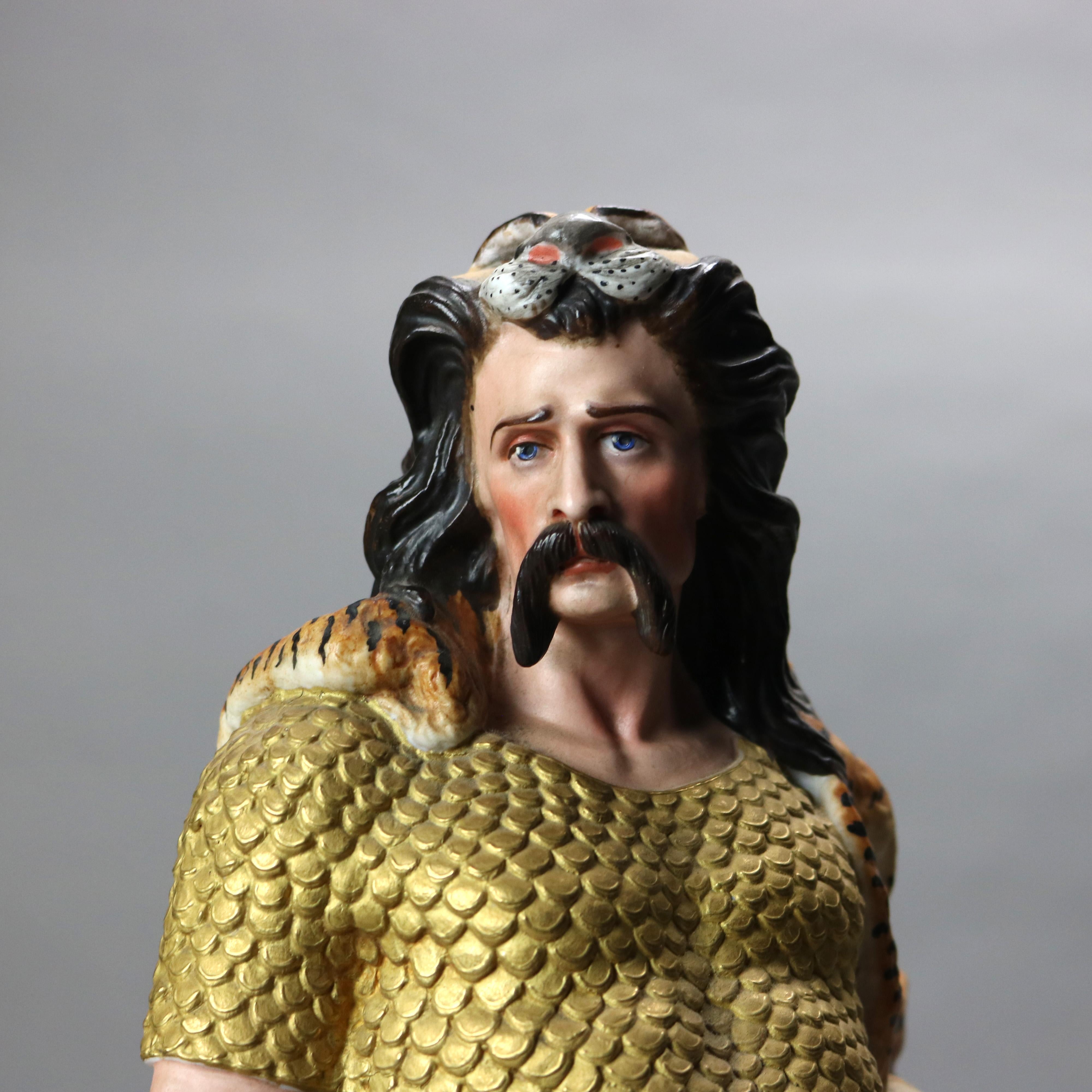 Antike handbemalte klassische Porzellanfiguren von Mann und Frau aus der Sevres-Schule im Angebot 10