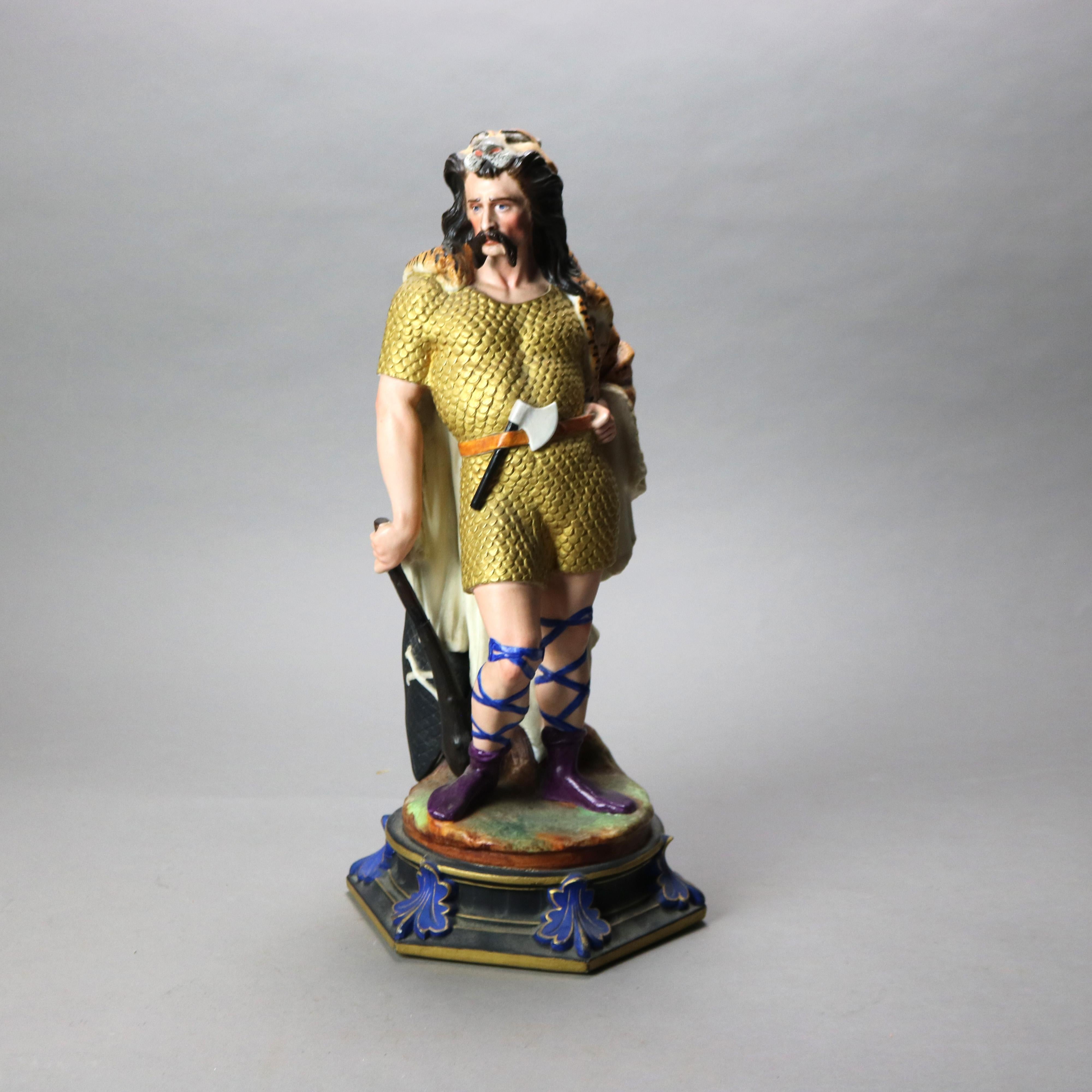 Antike handbemalte klassische Porzellanfiguren von Mann und Frau aus der Sevres-Schule im Angebot 4