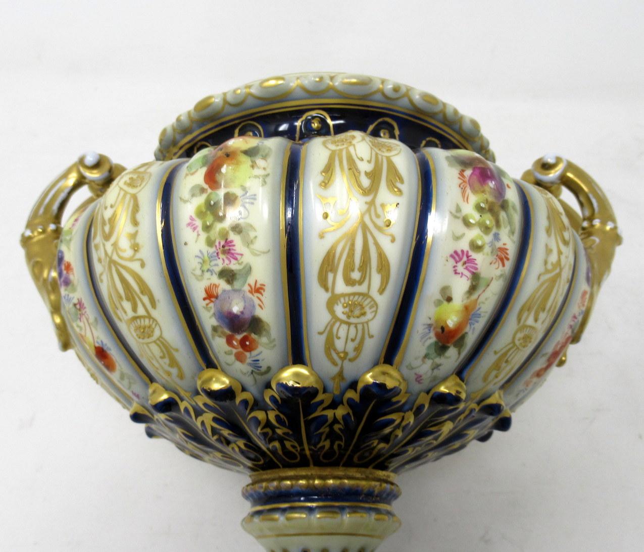 Ceramic Antique Sèvres Style German Rudolstadt Hand Painted Vase Centerpiece Urn Macys